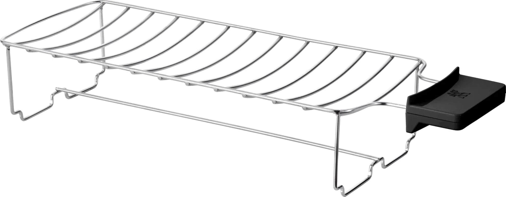 Erwärmen Sie bis zu 4 Brötchen gleichzeitig mit dem eleganten, schwarzen Brötchenwärmer von Zwilling für lange Toaster-Schlitze.