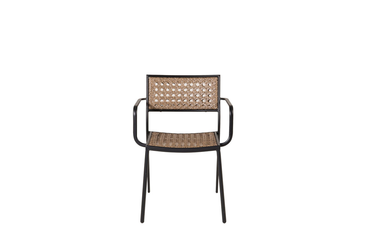 Paola Stuhl in Natur präsentiert im Onlineshop von KAQTU Design AG. Gartenstuhl mit Armlehnen ist von Venture Home