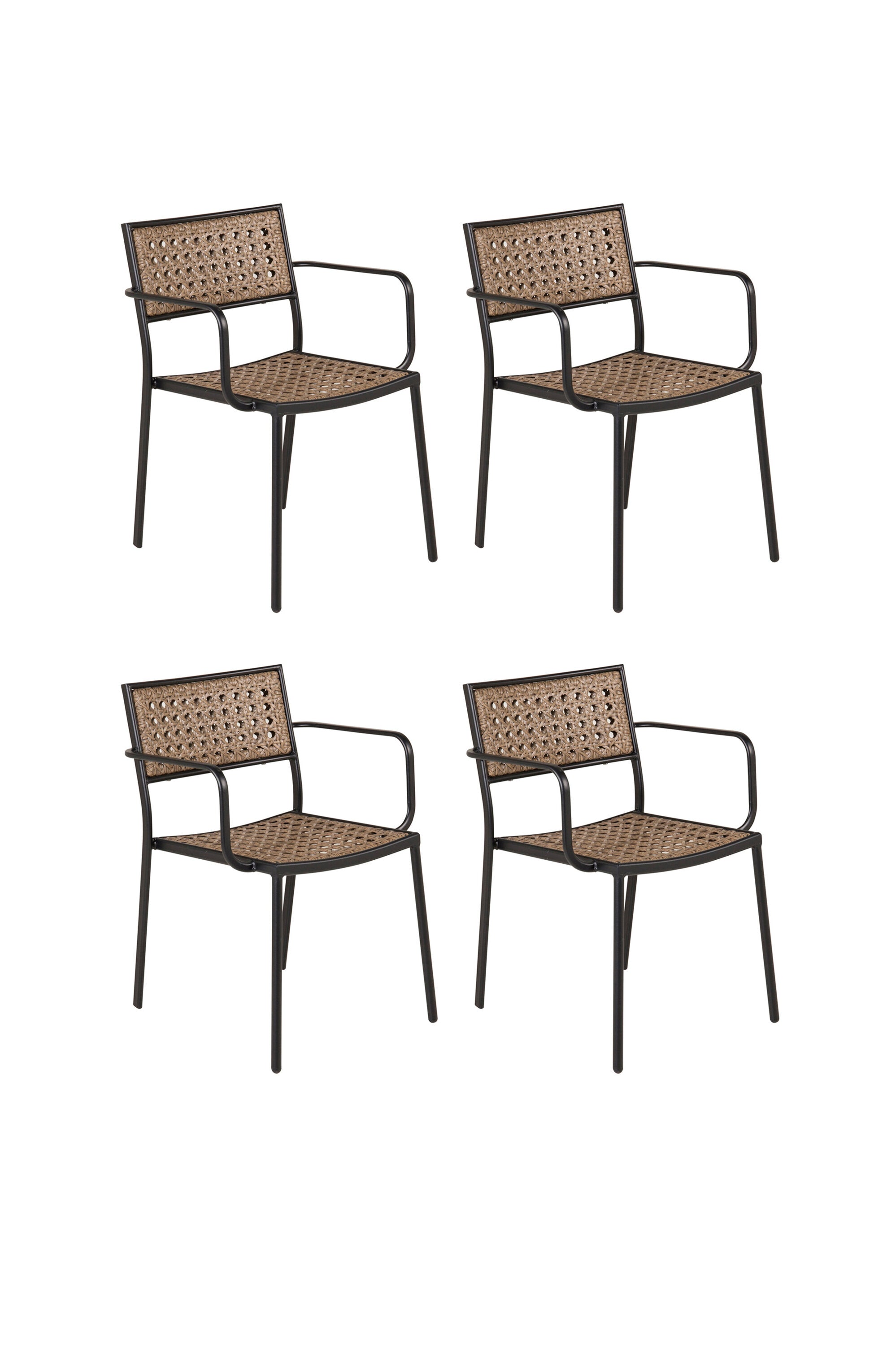 Paola Stuhl in Natur präsentiert im Onlineshop von KAQTU Design AG. Gartenstuhl mit Armlehnen ist von Venture Home