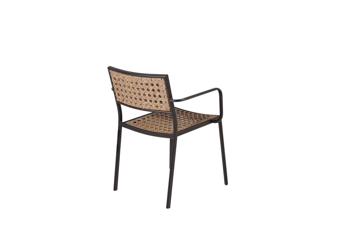 Paola Stuhl in Natur präsentiert im Onlineshop von KAQTU Design AG. Gartenstuhl mit Armlehnen ist von Venture Home