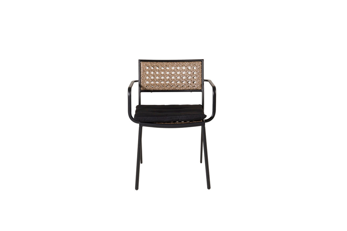 Paola Stuhl in Natur präsentiert im Onlineshop von KAQTU Design AG. Gartenstuhl mit Armlehnen ist von Venture Home