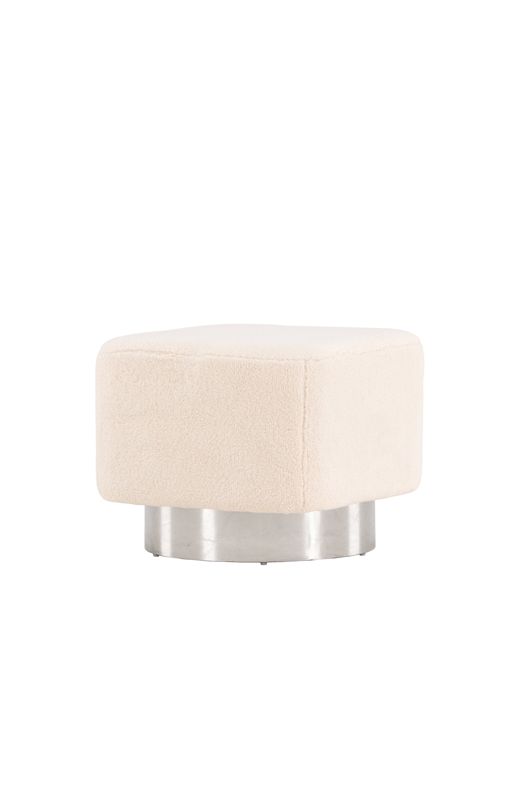 Newton Hocker in Cremefarben präsentiert im Onlineshop von KAQTU Design AG. Pouf ist von Venture Home