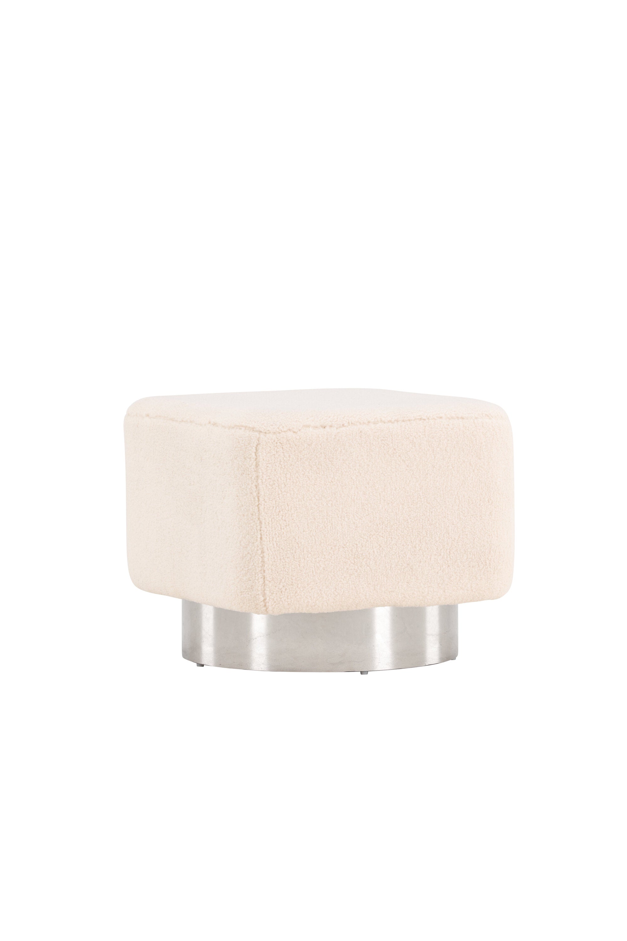Newton Hocker in Cremefarben präsentiert im Onlineshop von KAQTU Design AG. Pouf ist von Venture Home