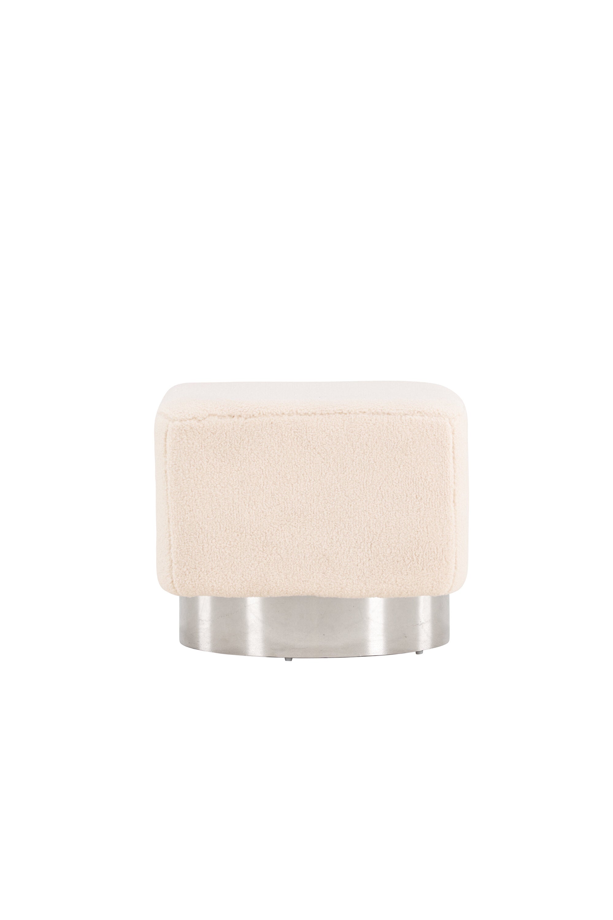 Newton Hocker in Cremefarben präsentiert im Onlineshop von KAQTU Design AG. Pouf ist von Venture Home
