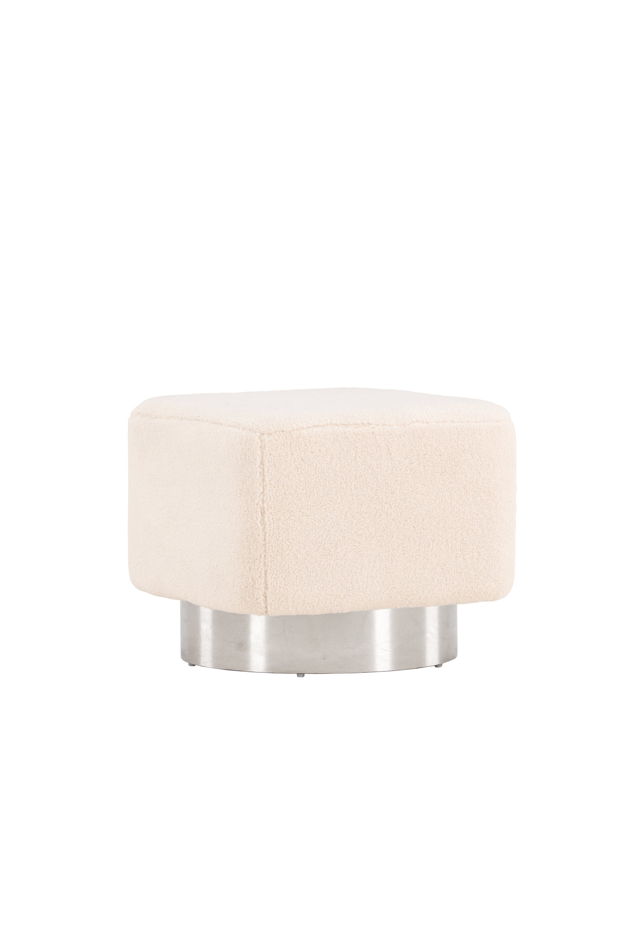 Newton Hocker in Cremefarben präsentiert im Onlineshop von KAQTU Design AG. Pouf ist von Venture Home