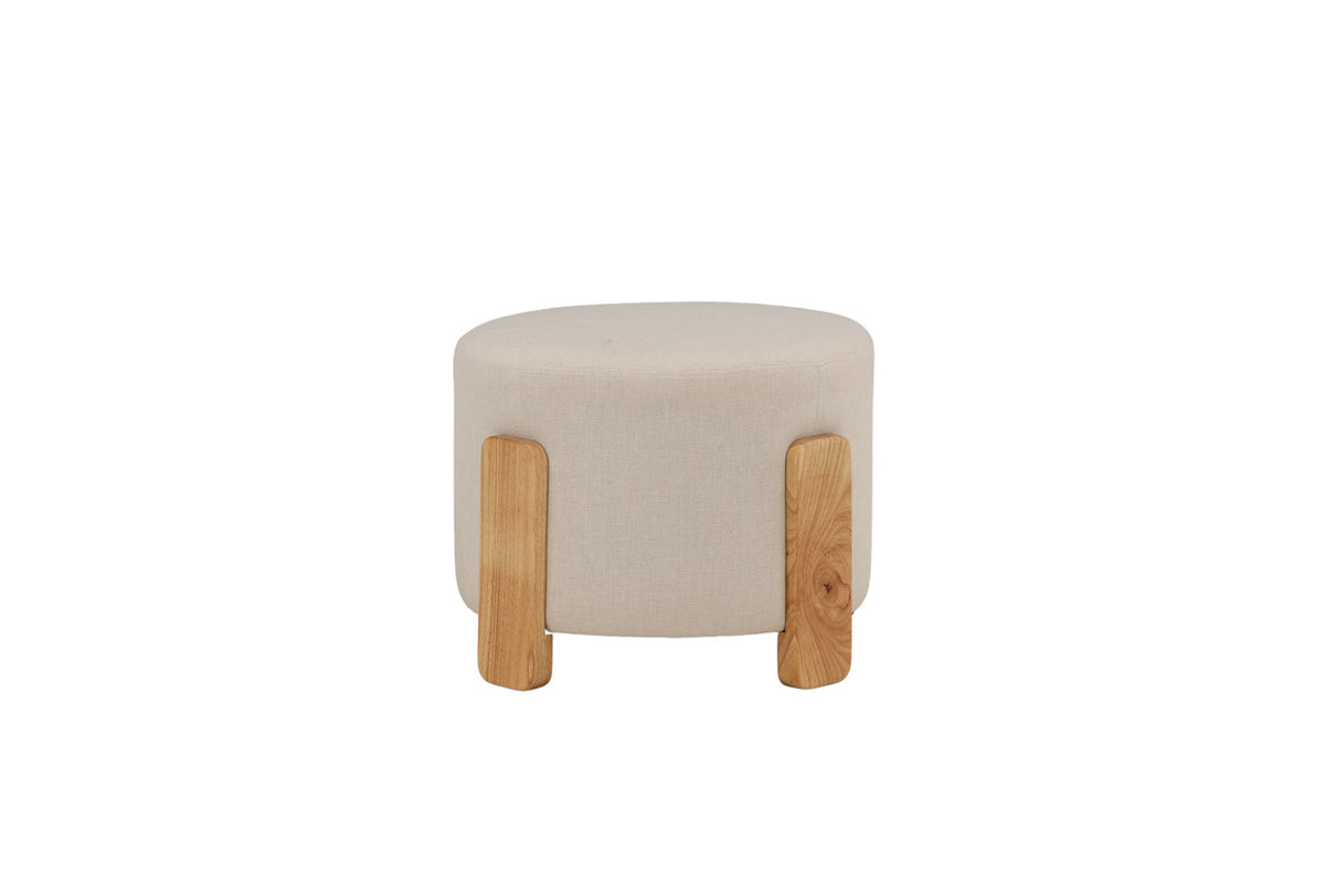 Coffey Ottomane / Pouf in Weiss präsentiert im Onlineshop von KAQTU Design AG. Ottoman ist von Venture Home