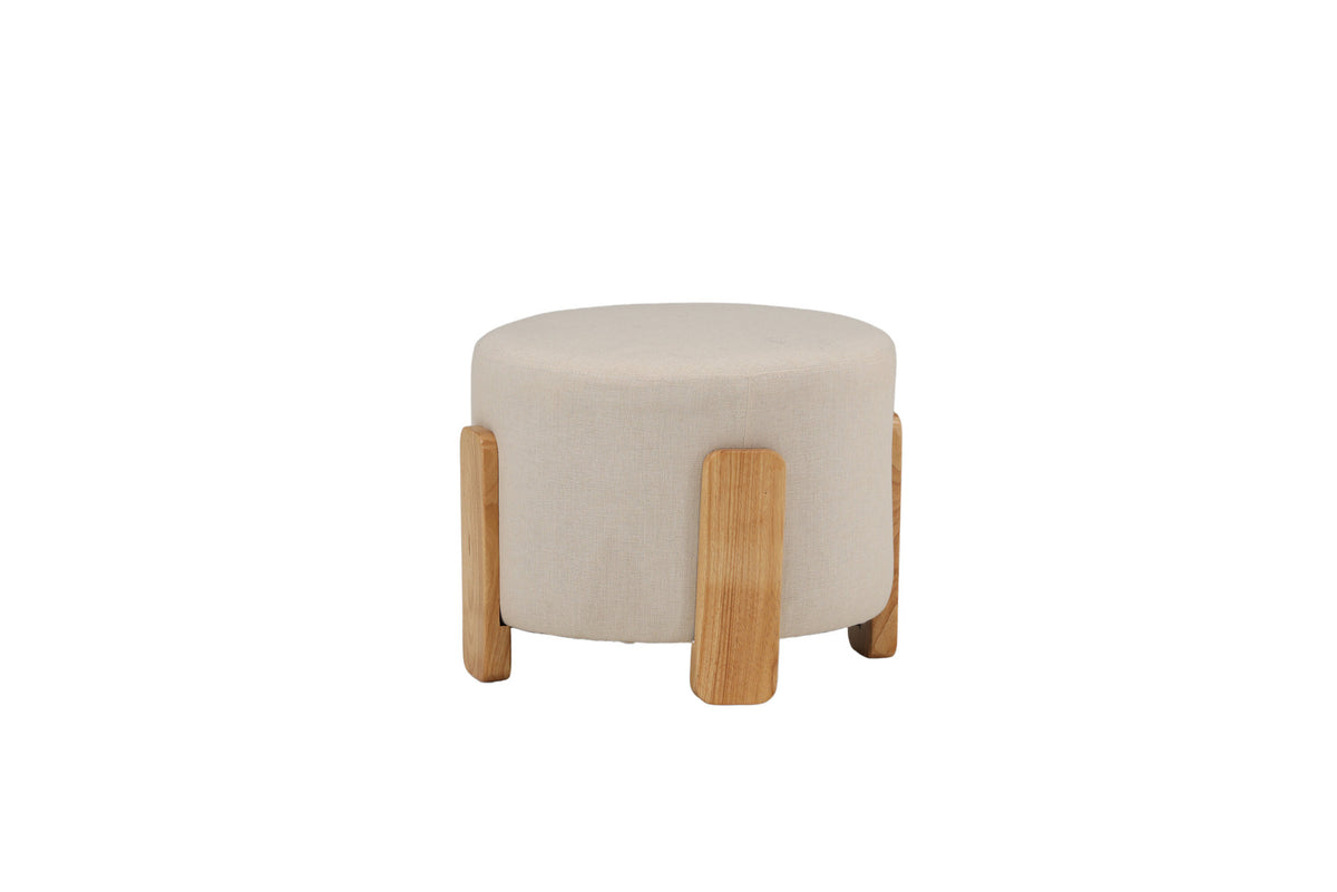 Coffey Ottomane / Pouf in Weiss präsentiert im Onlineshop von KAQTU Design AG. Ottoman ist von Venture Home