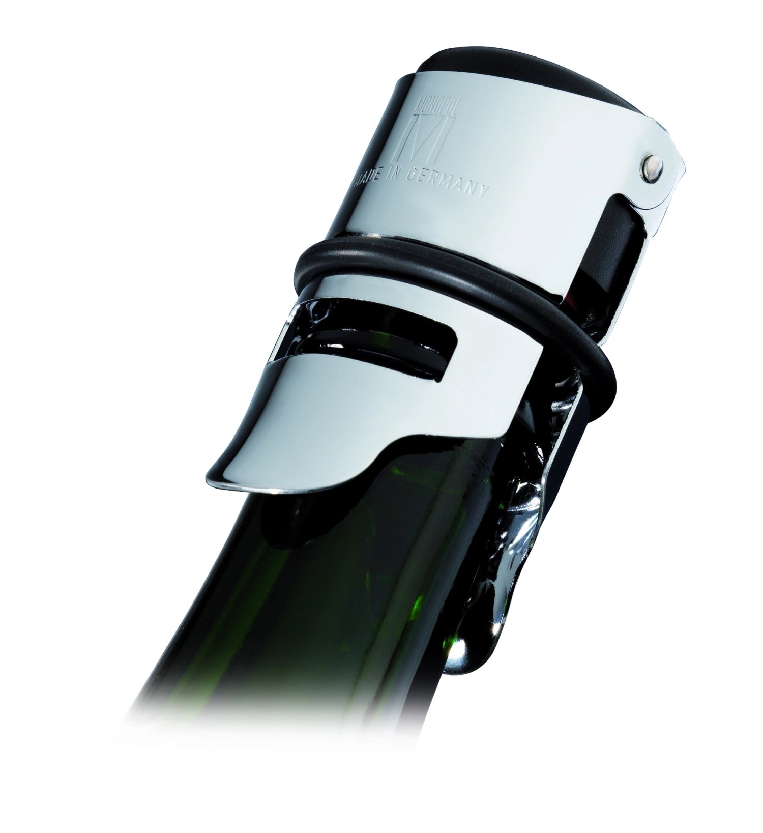 Vermo Sektflaschenverschliesser in verchromtem Design, 6.5x4x4cm, ideal für die Aufbewahrung von Sekt und Champagner, praktisches Barzubehör von Westmark.