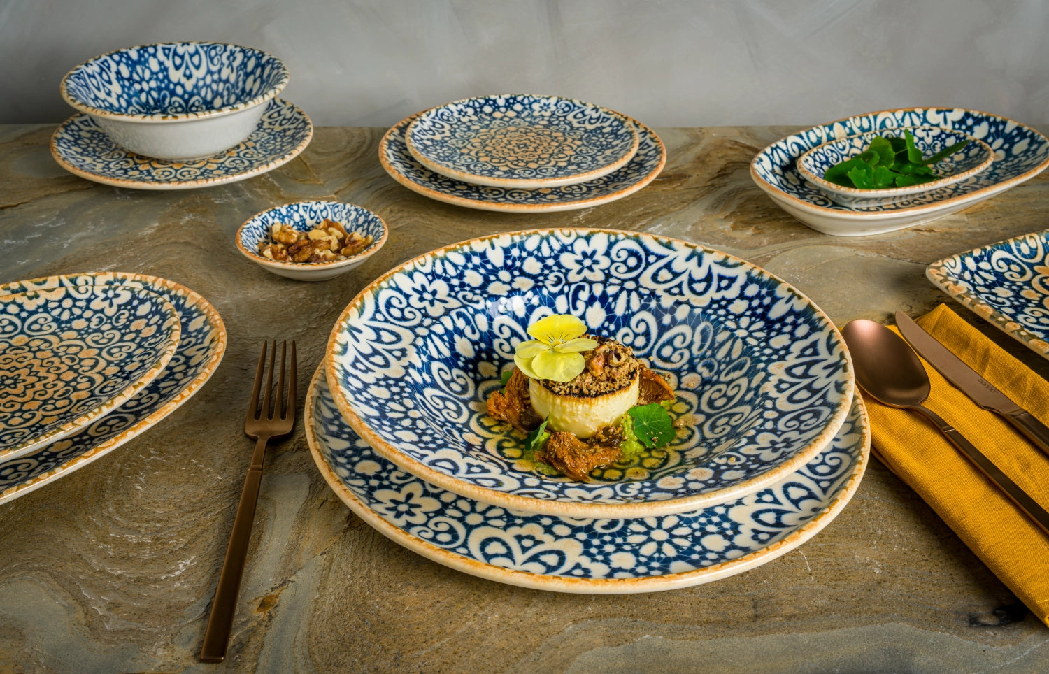 Stilvoller 11 cm Degustationsteller Alhambra Rita von Bonna, ideal für kreative Anrichtungen und kulinarische Highlights.