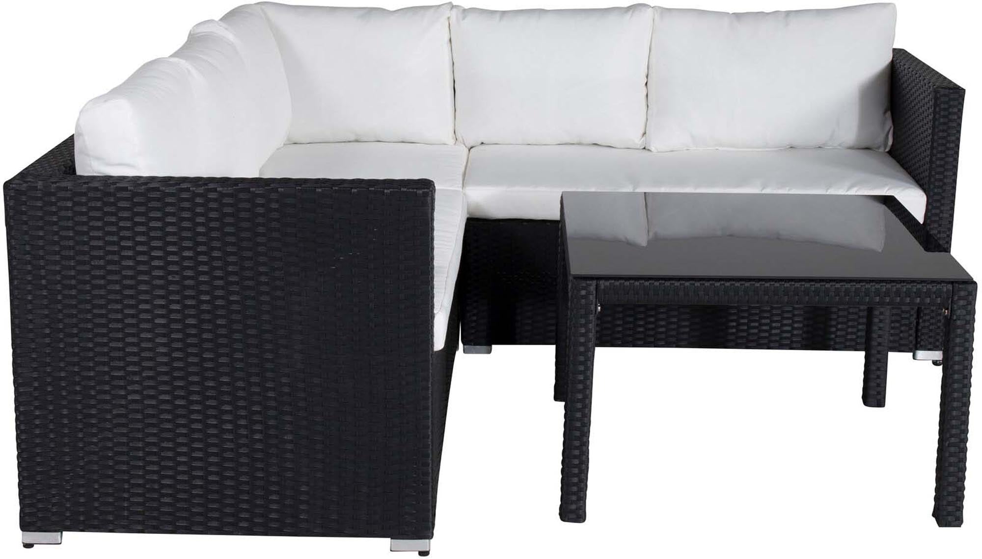 Genießen Sie stilvolle Entspannung im Freien mit dem Kuba Ecksofa Outdoorset 70cm von Venture Home – robust, flexibel und ideal für jeden Außenbereich.