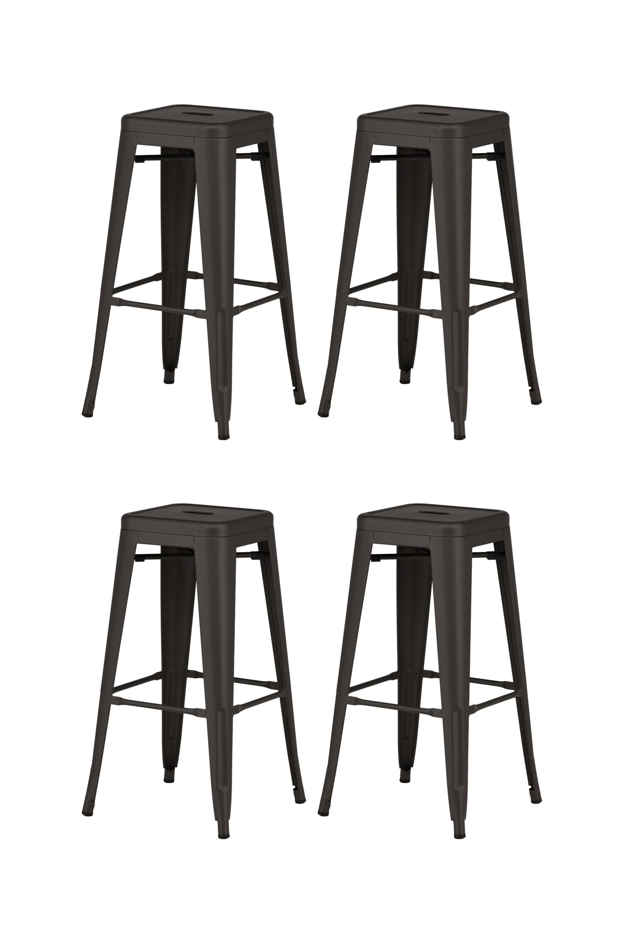 Tempe Barstuhl in Dunkelgrau präsentiert im Onlineshop von KAQTU Design AG. Barhocker ist von Venture Home