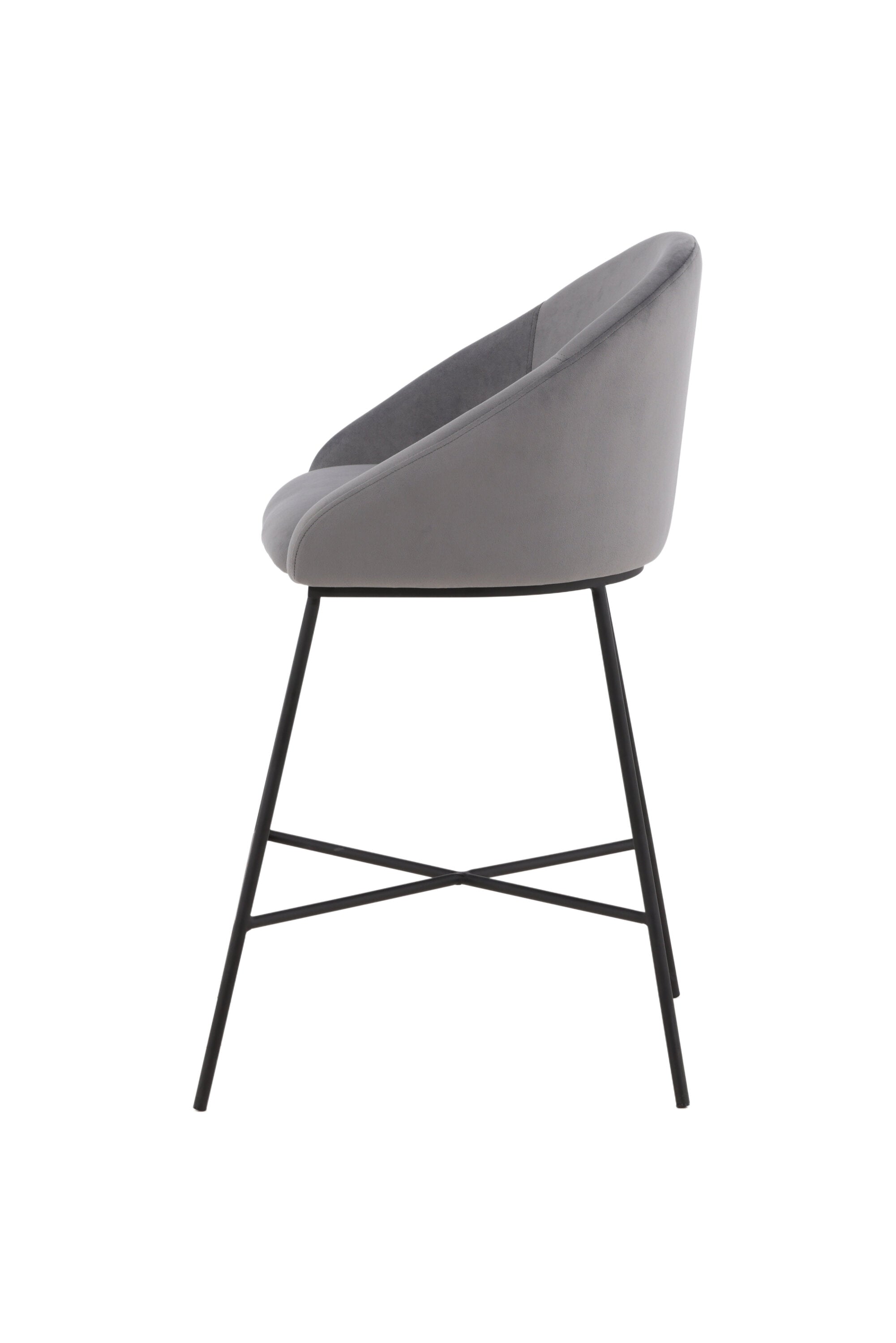 Velvet Barstuhl in Dunkelgrau präsentiert im Onlineshop von KAQTU Design AG. Barstuhl ist von Venture Home