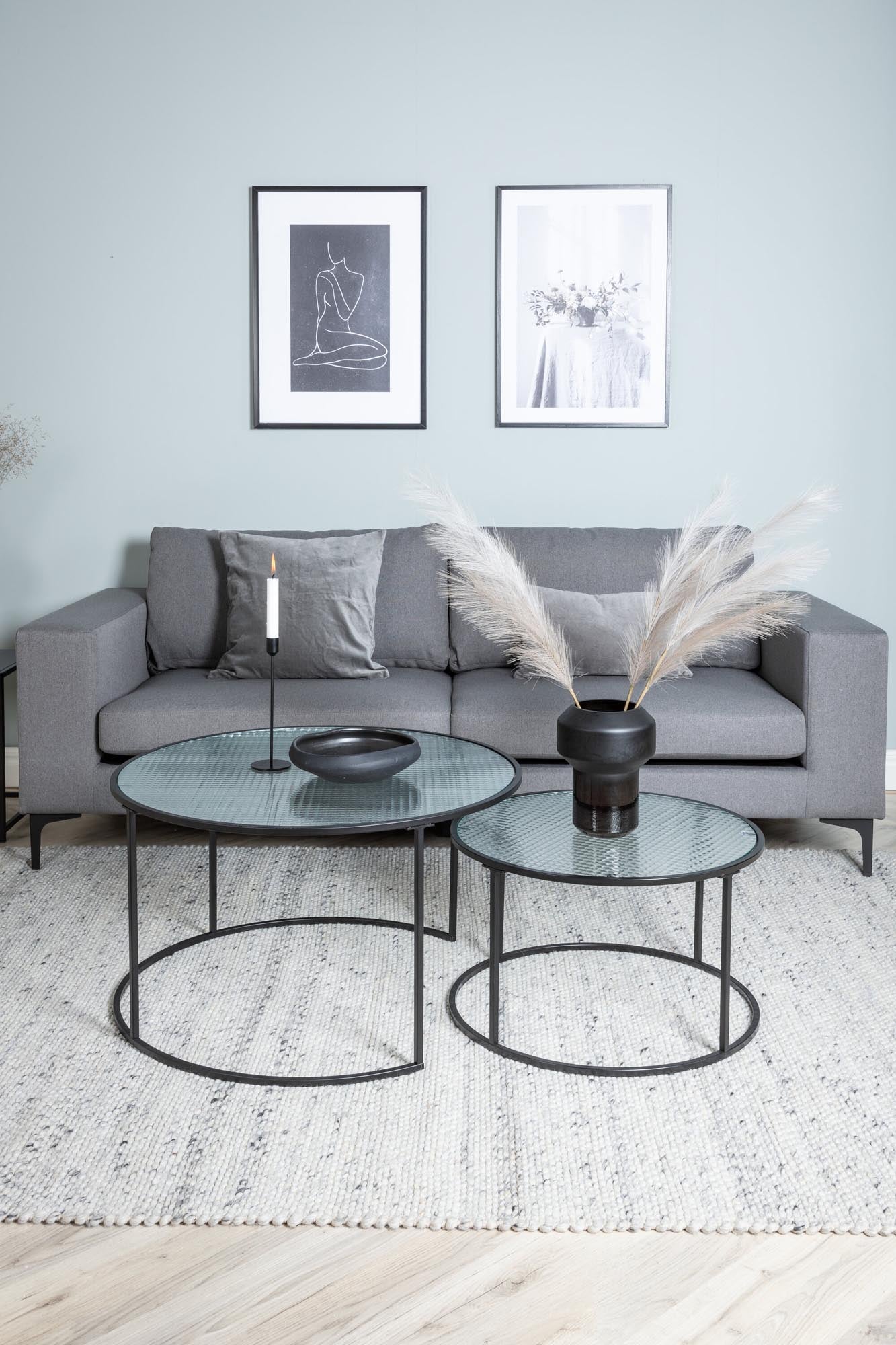 Bolero Sofa in Grau präsentiert im Onlineshop von KAQTU Design AG. 3er Sofa ist von Venture Home