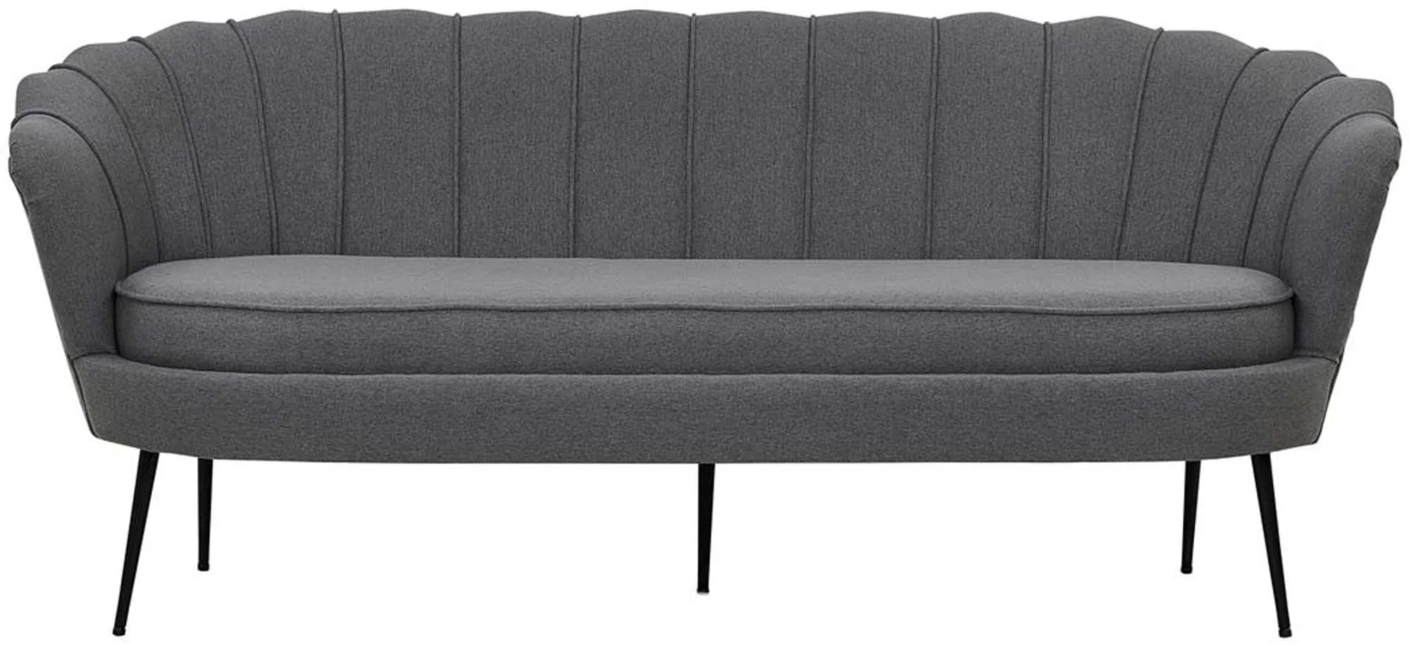 Elegantes Calais Sofa: Cremeweißer Samt, zeitloses Design, ideal für stilvolle Entspannung und gesellige Abende.