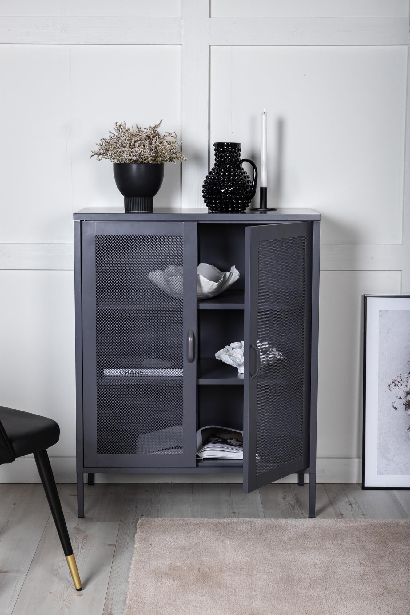 Mischa Kabinett in Grau präsentiert im Onlineshop von KAQTU Design AG. Cabinet ist von Venture Home