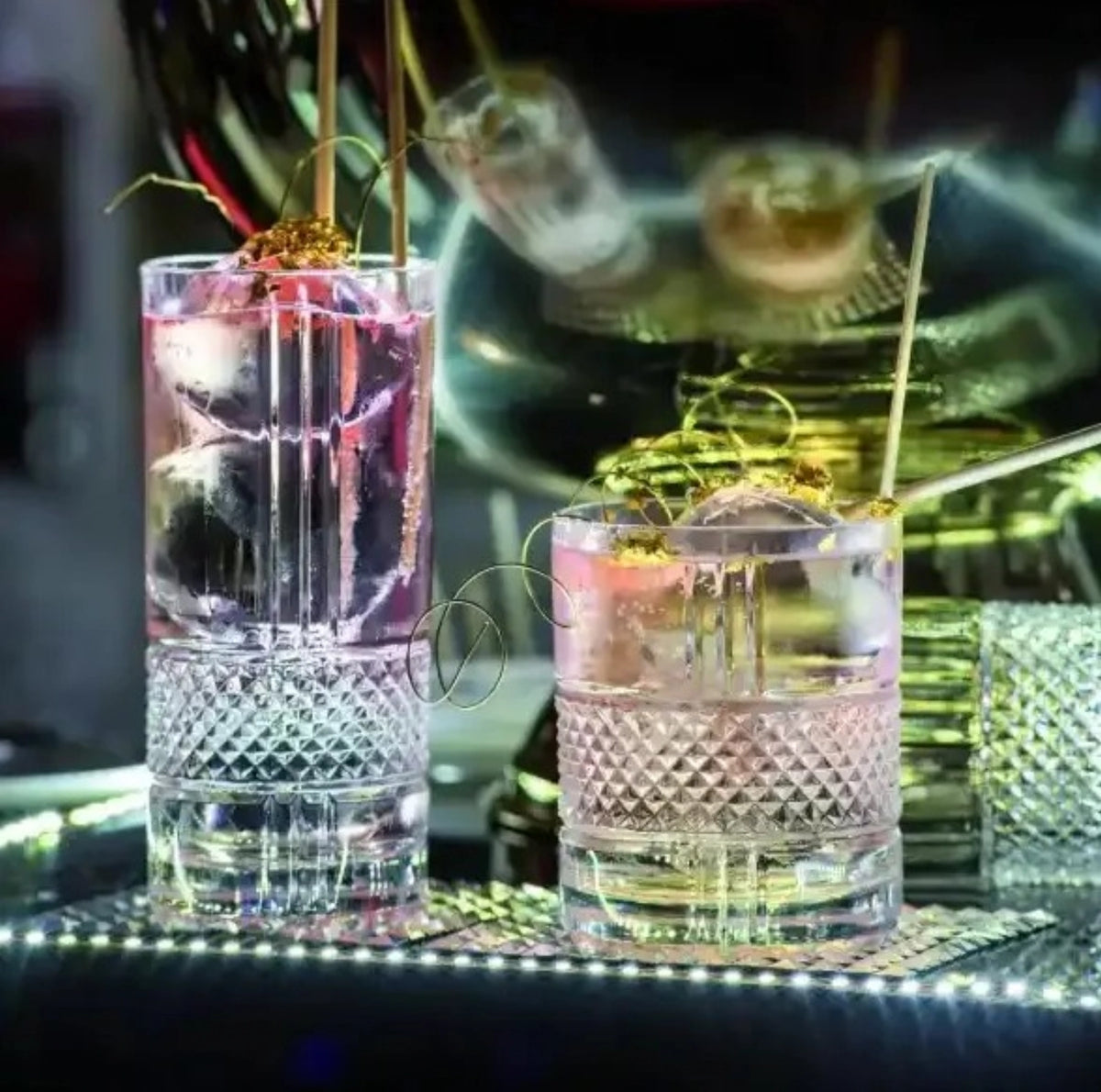 6er Set Brillante Hb Tumbler von RCR: transparente Trinkgläser aus Glas mit schlichter Form, Ø7 cm, Höhe 15 cm, Fassungsvermögen 37cl.