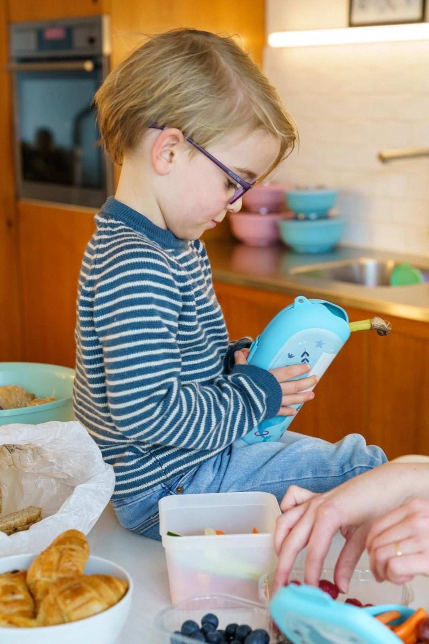 Sealife Bananen Box Wal  223x90x50  Hellblau