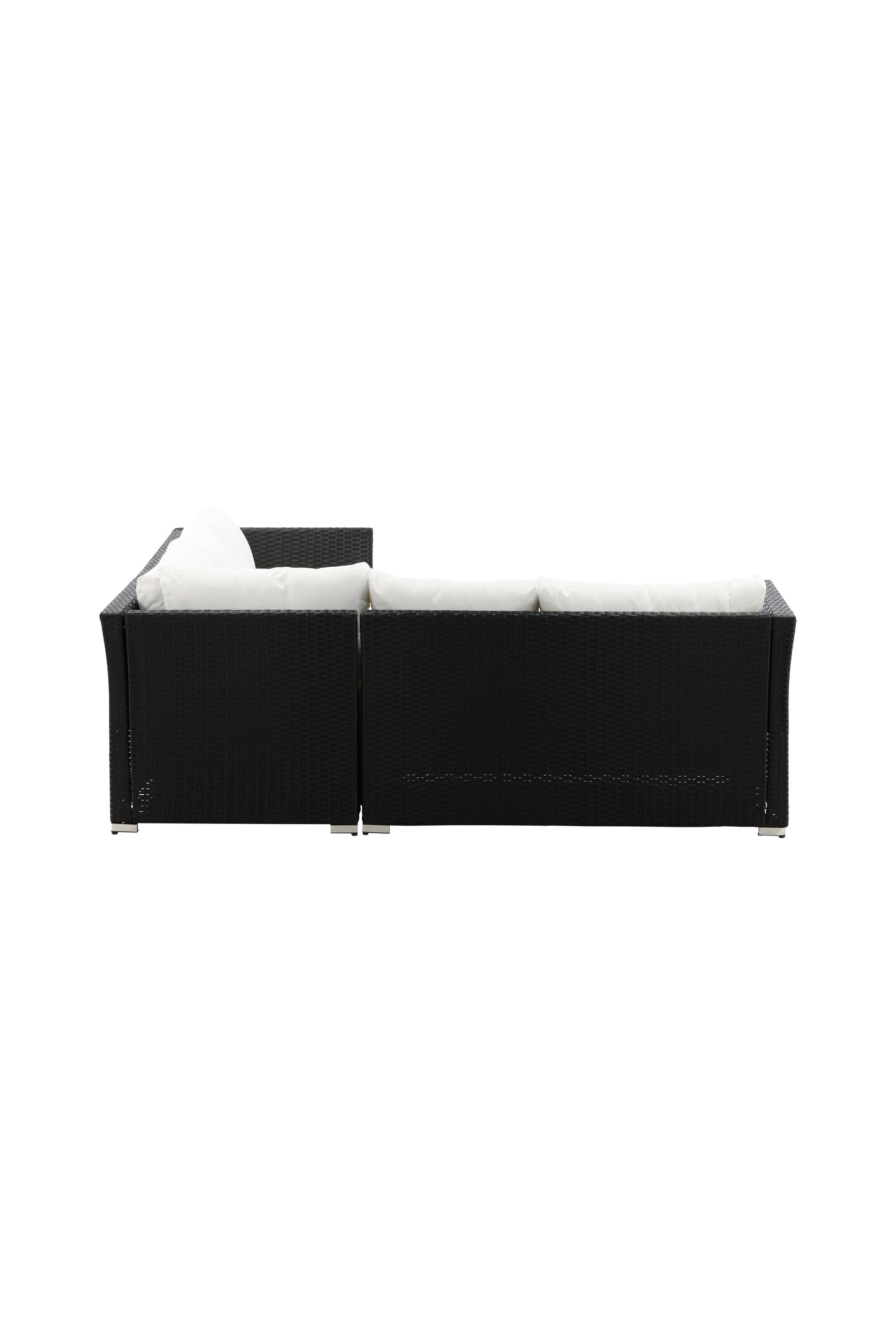 Haiti Ecksofa Outdoorset 70cm in Schwarz / Weiss präsentiert im Onlineshop von KAQTU Design AG. Loungeset ist von Venture Home