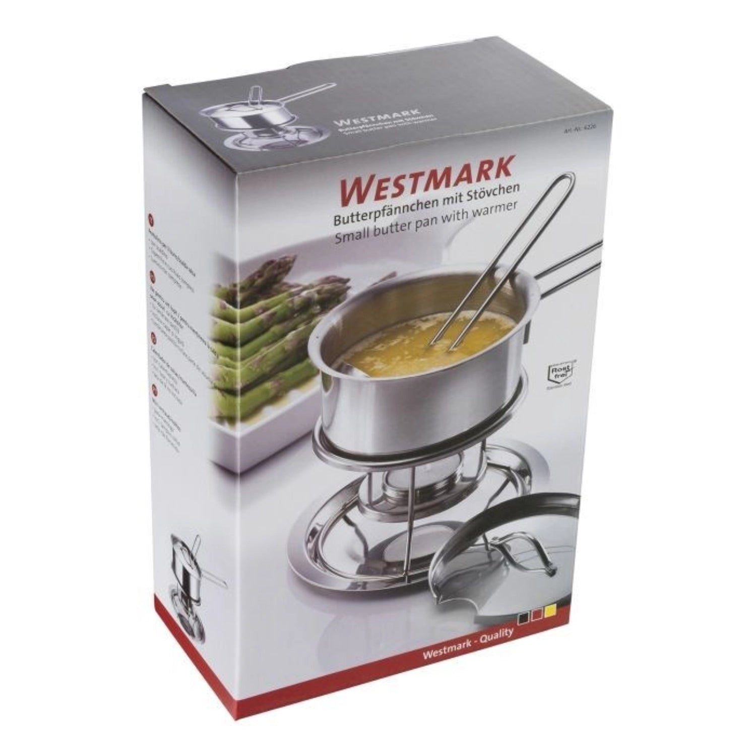 Butter pot and sauce warmer with warmer 300ml, 23.7x14x13.3cm