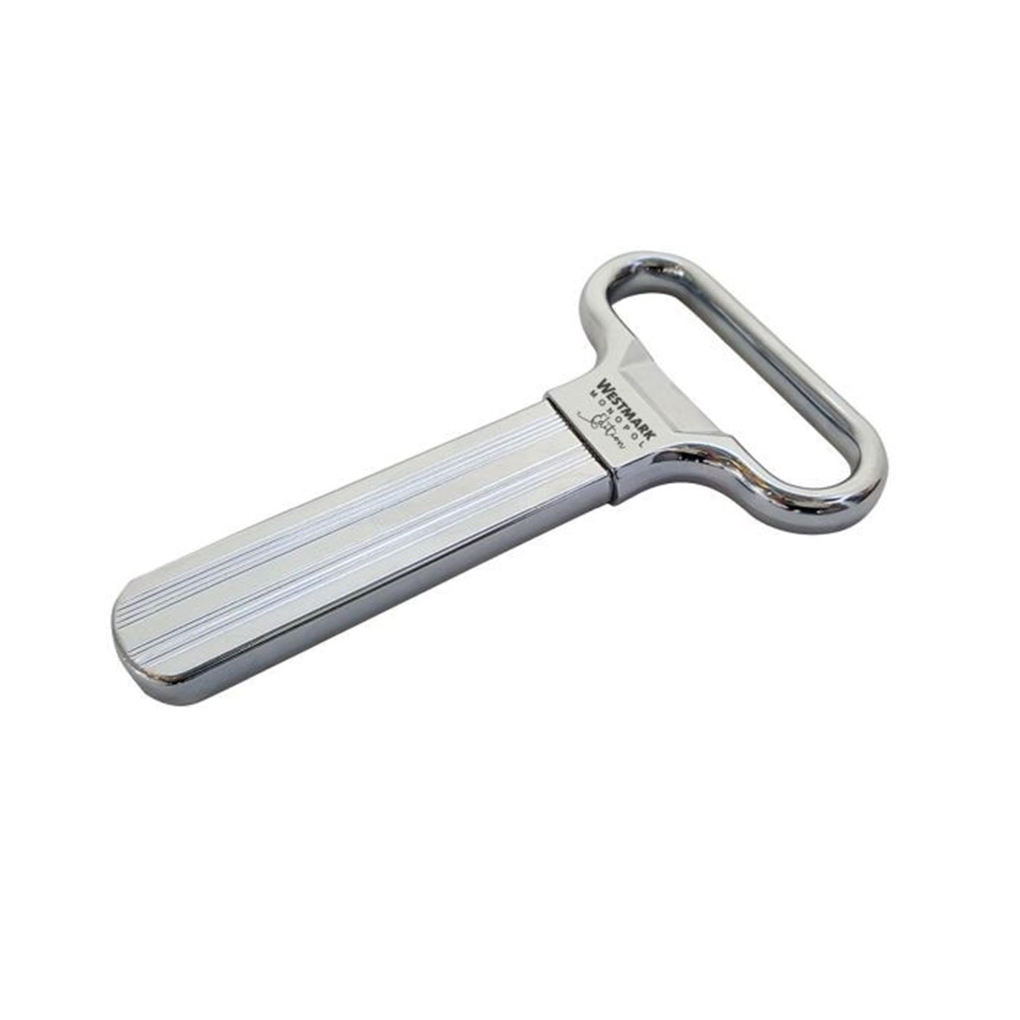 Eleganter Ah-So Ent- und Verkorker von Westmark, verchromt, ideal für empfindliche Korken, Maße: 11x6.5x1cm.