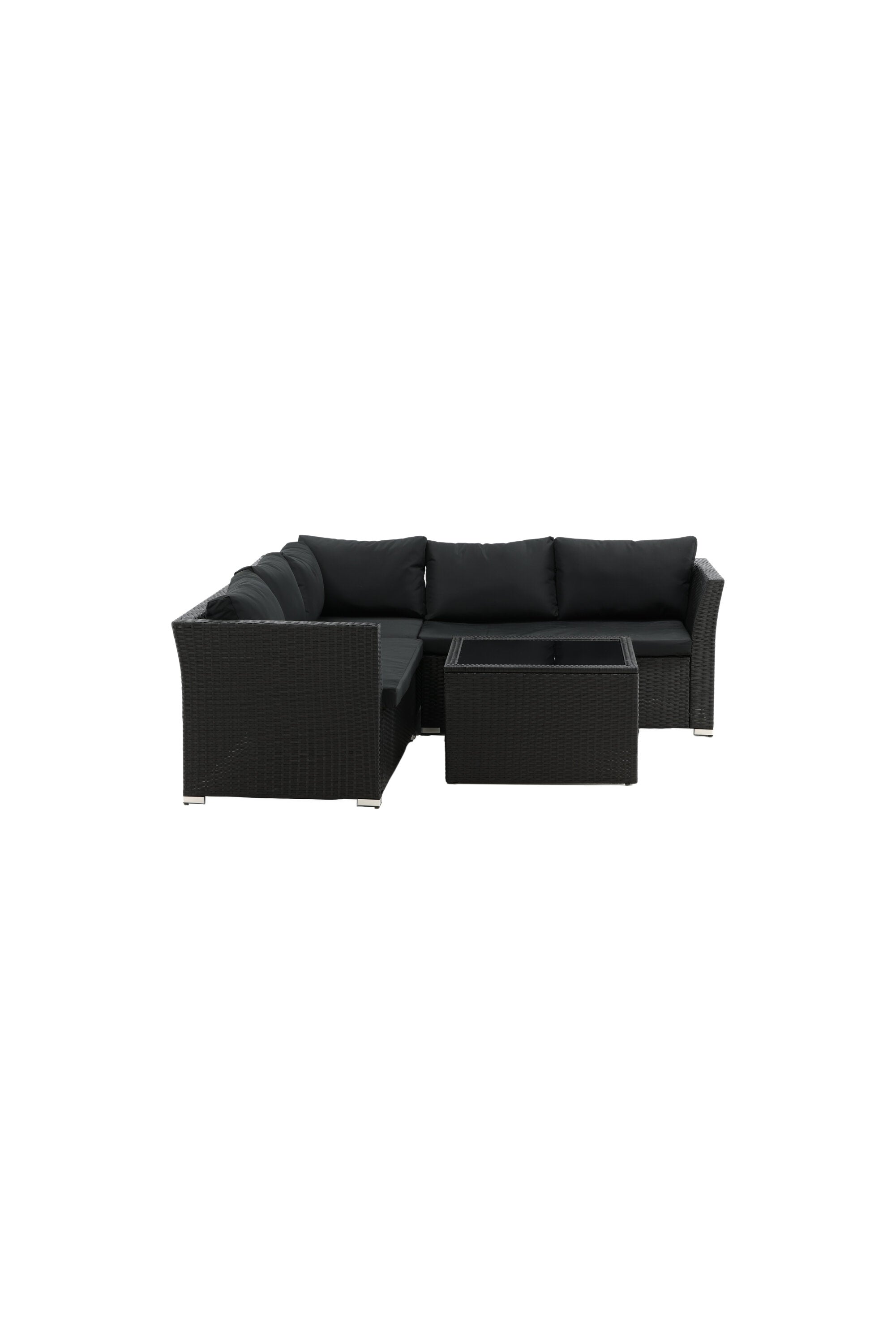Haiti Ecksofa Outdoorset 70cm in Schwarz präsentiert im Onlineshop von KAQTU Design AG. Loungeset ist von Venture Home