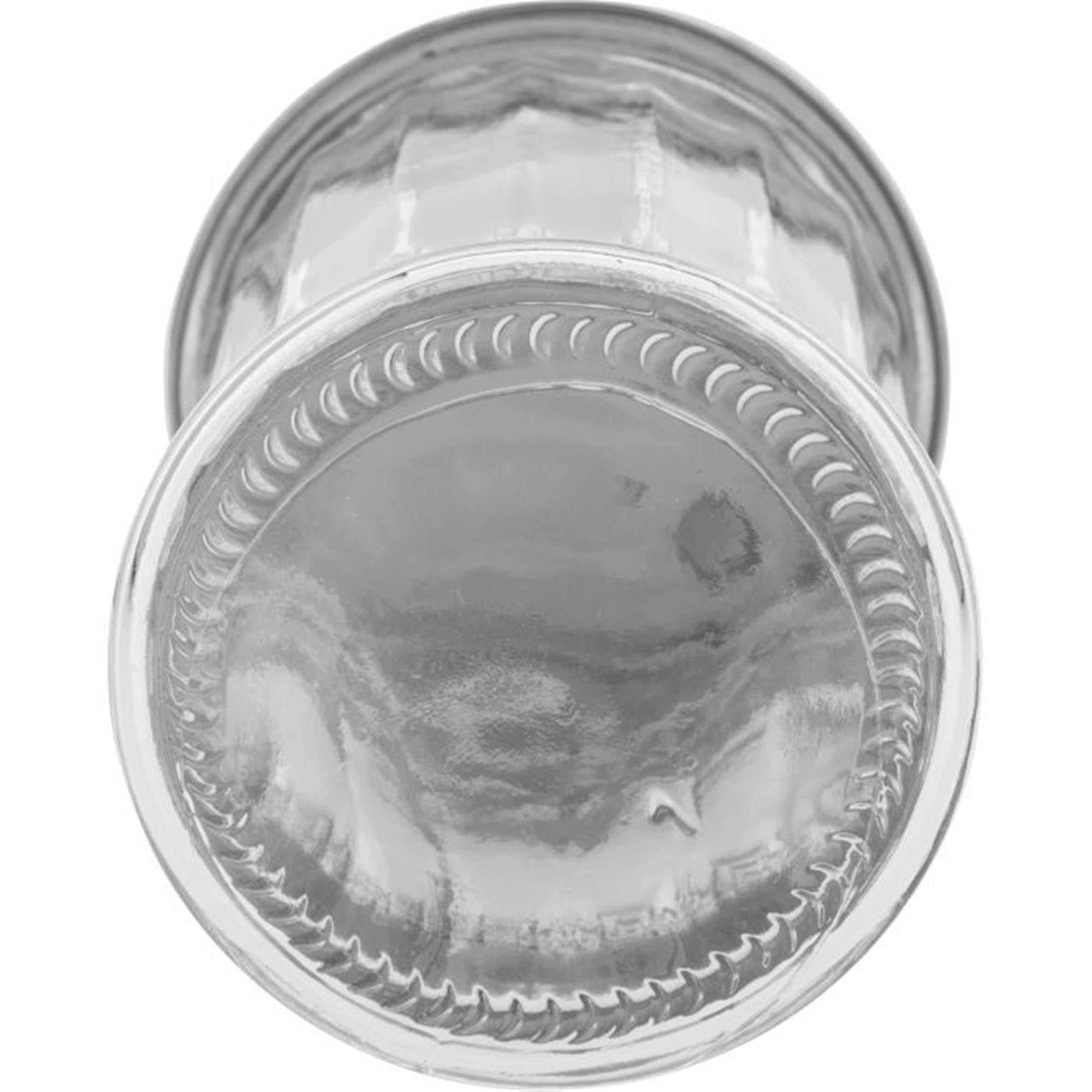 Eleganter Zuckerstreuer aus Glas und Edelstahl, 300ml Fassungsvermögen, ideal für präzises Dosieren von Zucker.