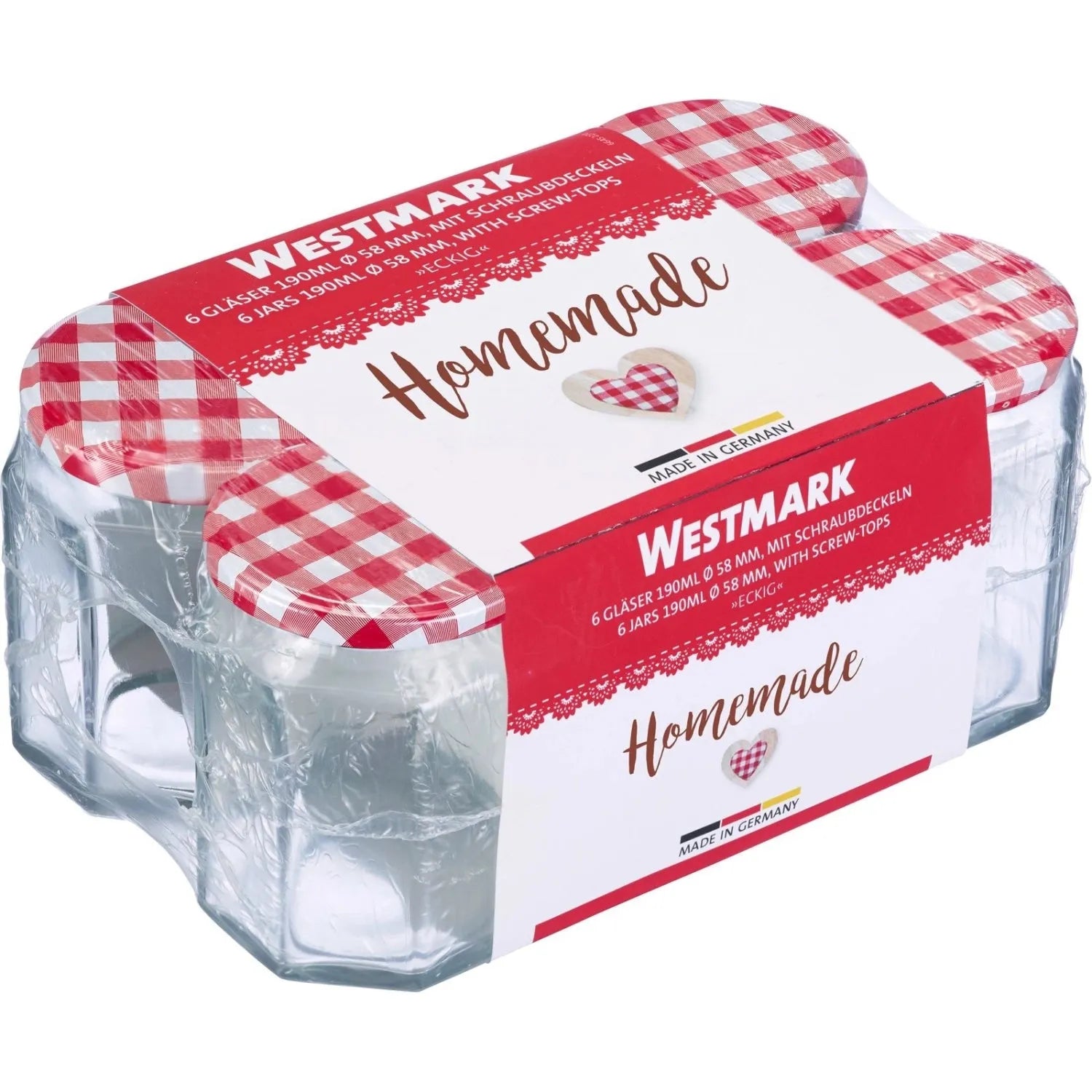 Westmark 6eck Gläser 191ml: Ideal für kreative Küchenideen.