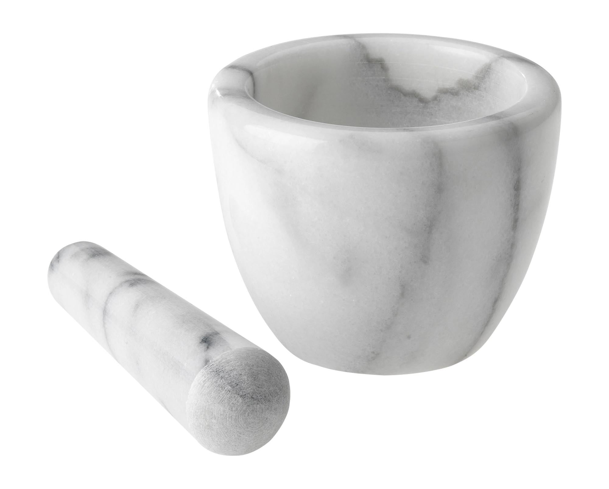 Mörser mit Stössel Marmor, D10cm in Silber präsentiert im Onlineshop von KAQTU Design AG. Küchenhelfer ist von Westmark