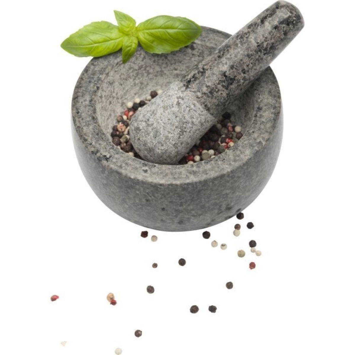 Mörser, Granit, D13cm, H7cm in Grau präsentiert im Onlineshop von KAQTU Design AG. Küchenhelfer ist von Westmark