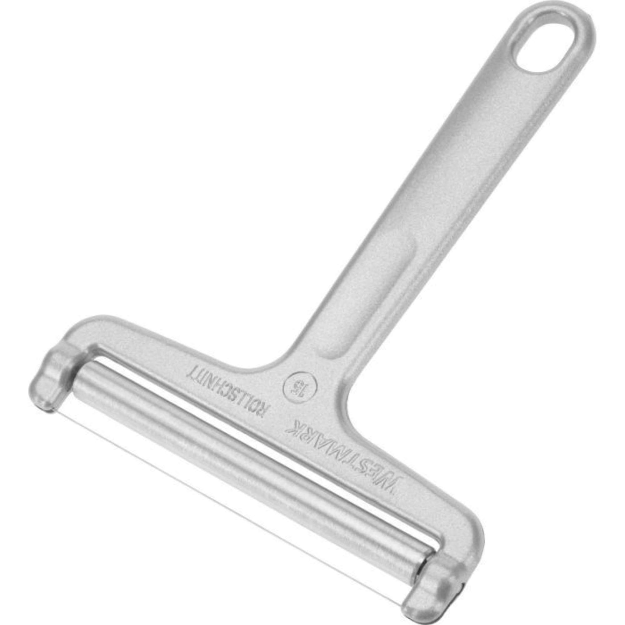 Entdecken Sie den Retro Käseschneider Rollschnitt von Westmark. Robuste Bauweise, rostfreie Edelstahlklinge, ideal für alle Käsesorten. Kompakt und stilvoll!