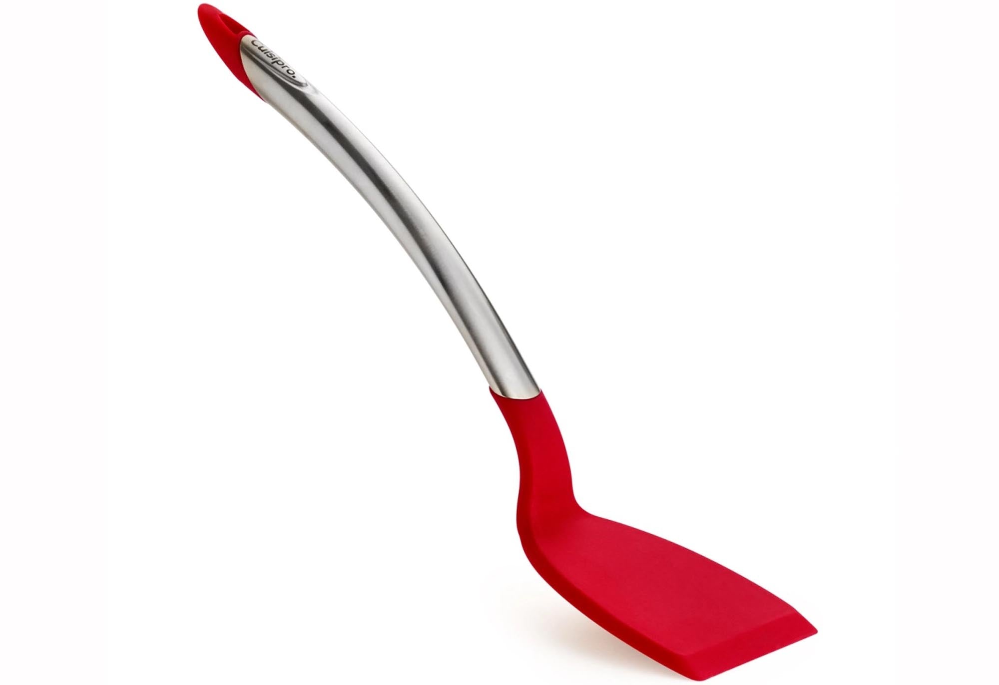 Cuisipro Wender 32cm: Edelstahl & Silikon, hitzebeständig bis 230°C, ergonomisch, ideal für Pfannkuchen & Lasagne.