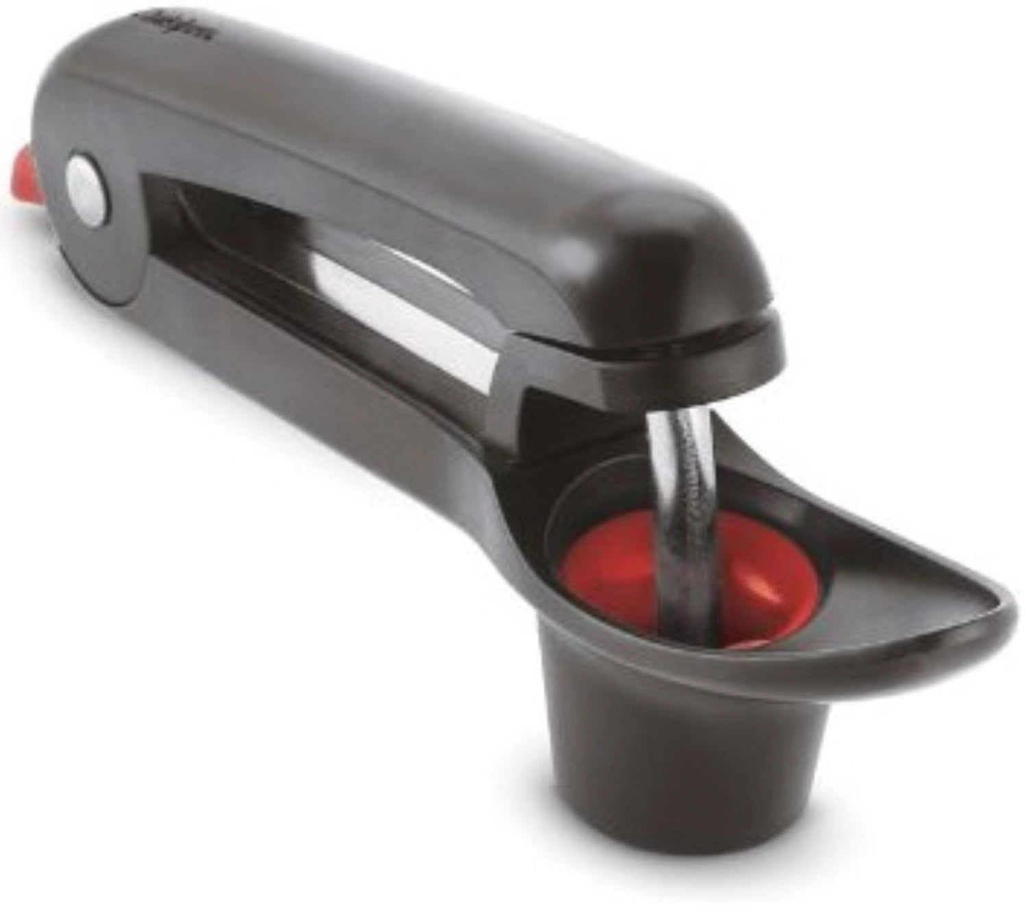 Der Cuisipro Kirschen-/Olivenentsteiner 20cm ist ein ergonomischer, langlebiger Küchenhelfer für müheloses Entsteinen von Kirschen und Oliven.
