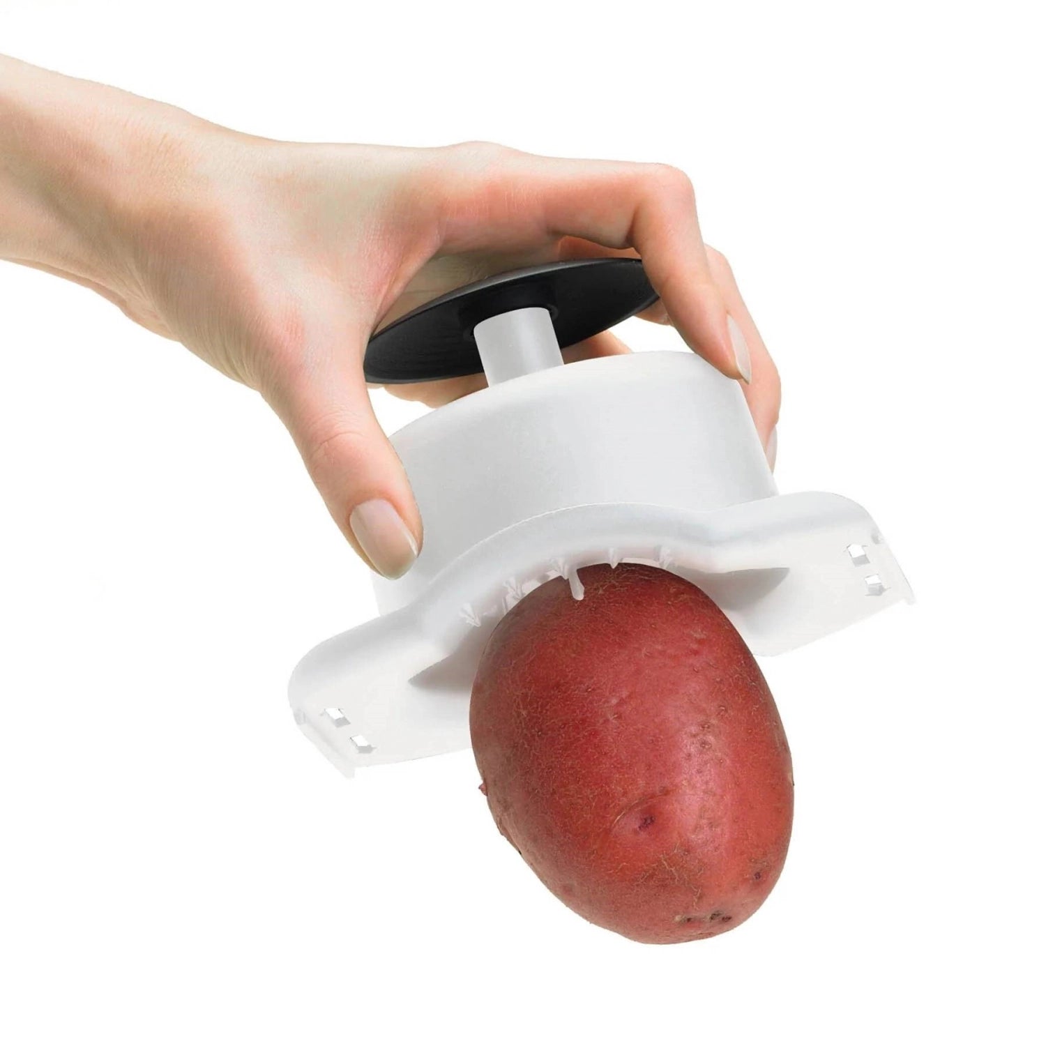 Cuisipro Mandoline mit 3 austauschbaren Klingen, 36x10 cm, perfekt für schnelles und präzises Schneiden von Obst und Gemüse, ergonomisch gestaltet für einfache Handhabung.