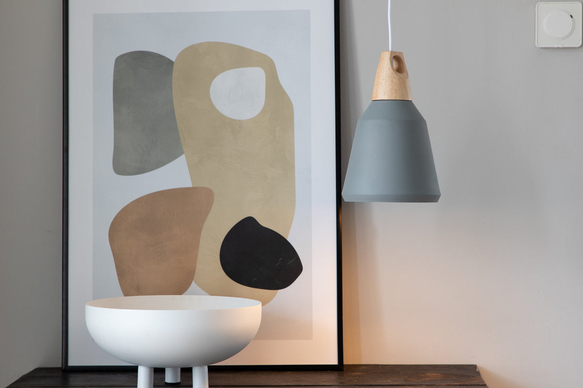 Nao Pendelleuchte in Dunkelgrau präsentiert im Onlineshop von KAQTU Design AG. Pendelleuchte ist von Venture Home
