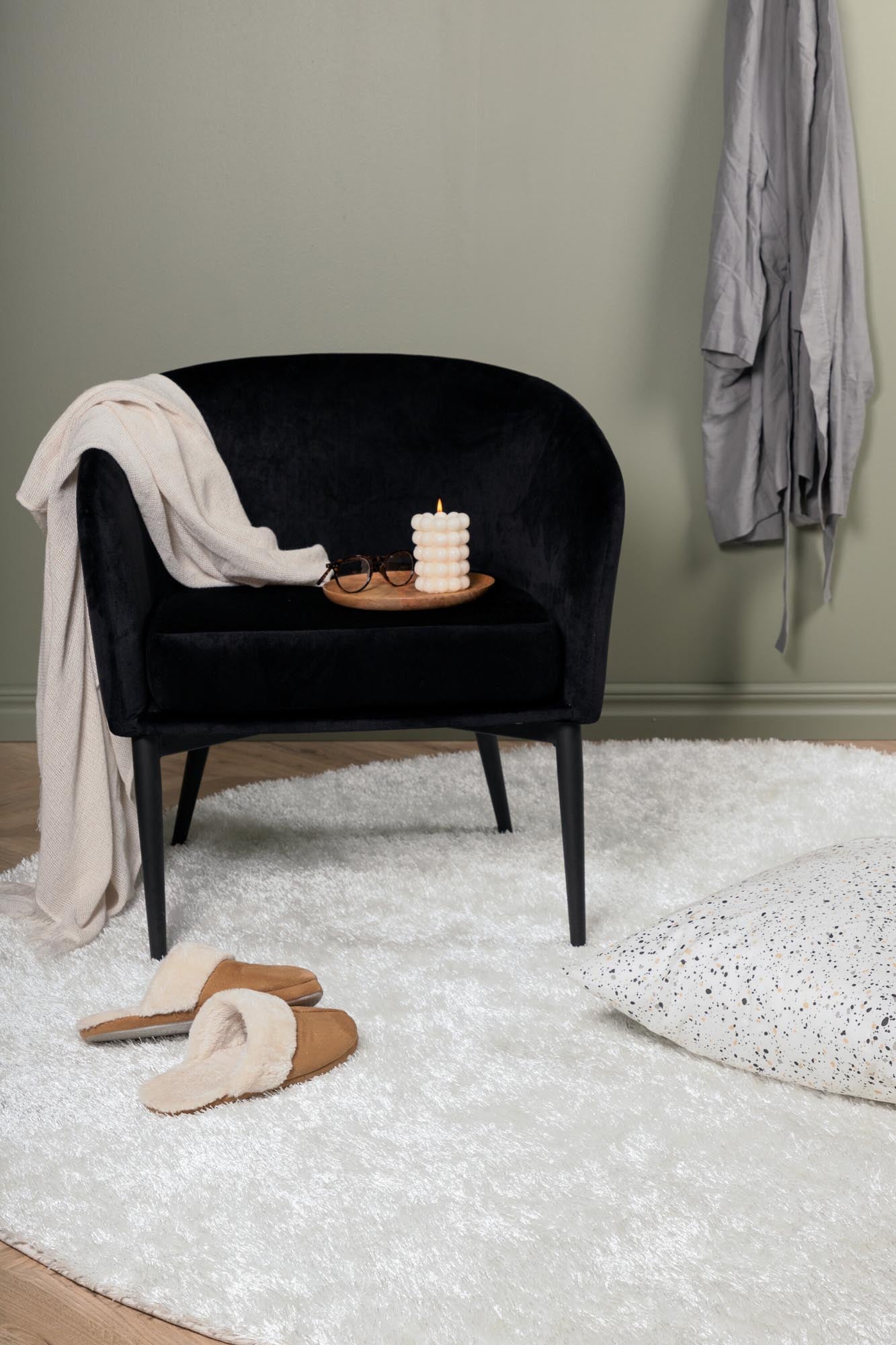 Mattis Teppich in Weiss präsentiert im Onlineshop von KAQTU Design AG. Teppich ist von Venture Home
