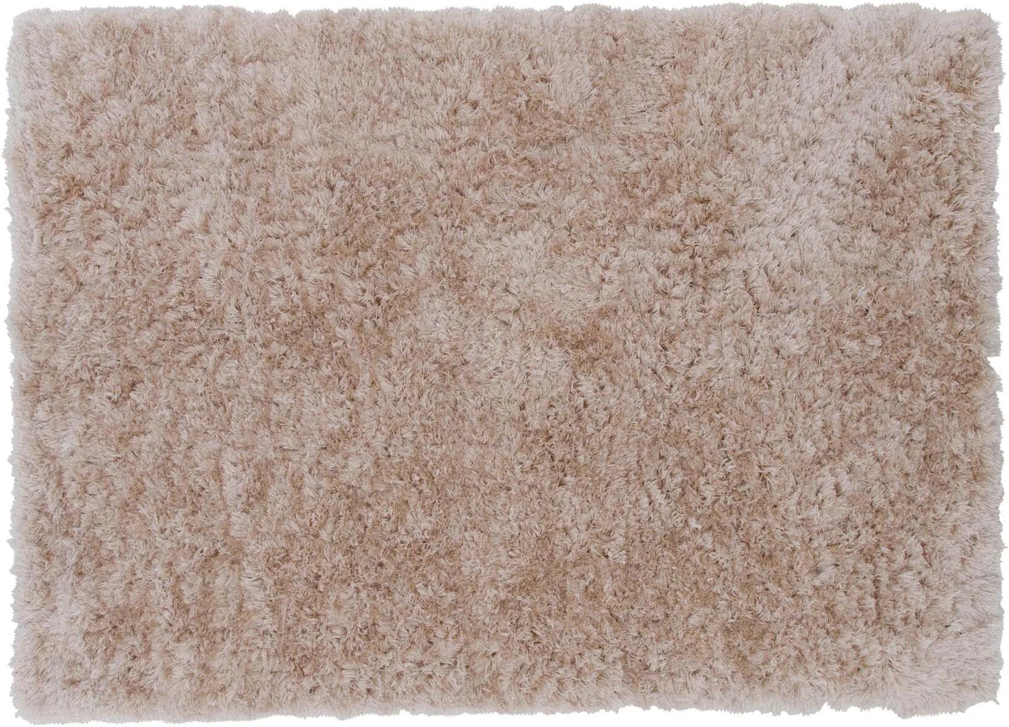 Eleganter Natta Teppich von Venture Home: Hochwertiges Polyester, champagnerfarben, weicher Flor, vielseitig einsetzbar.