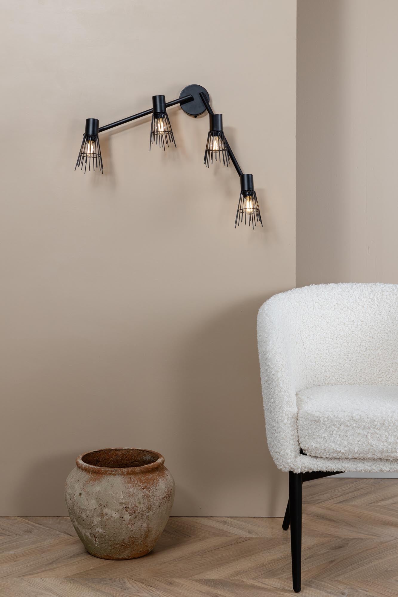 Pico Wandleuchte in Schwarz präsentiert im Onlineshop von KAQTU Design AG. Wandleuchte ist von Venture Home