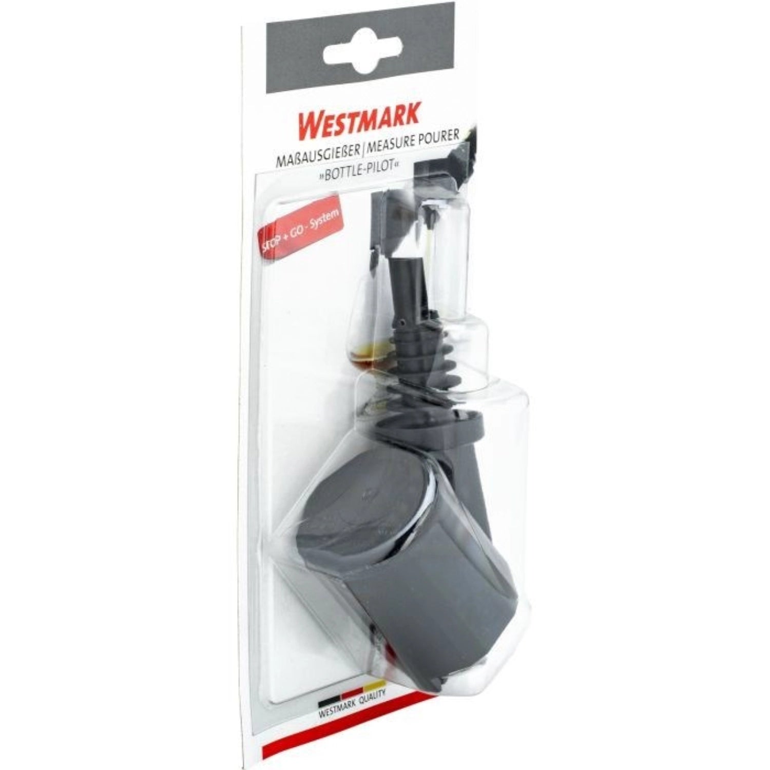 Eleganter Ausgiesser Bottle Pilot 3cl von Westmark, ideal für exaktes Dosieren von Flüssigkeiten, sorgt für müheloses und sauberes Ausgießen.