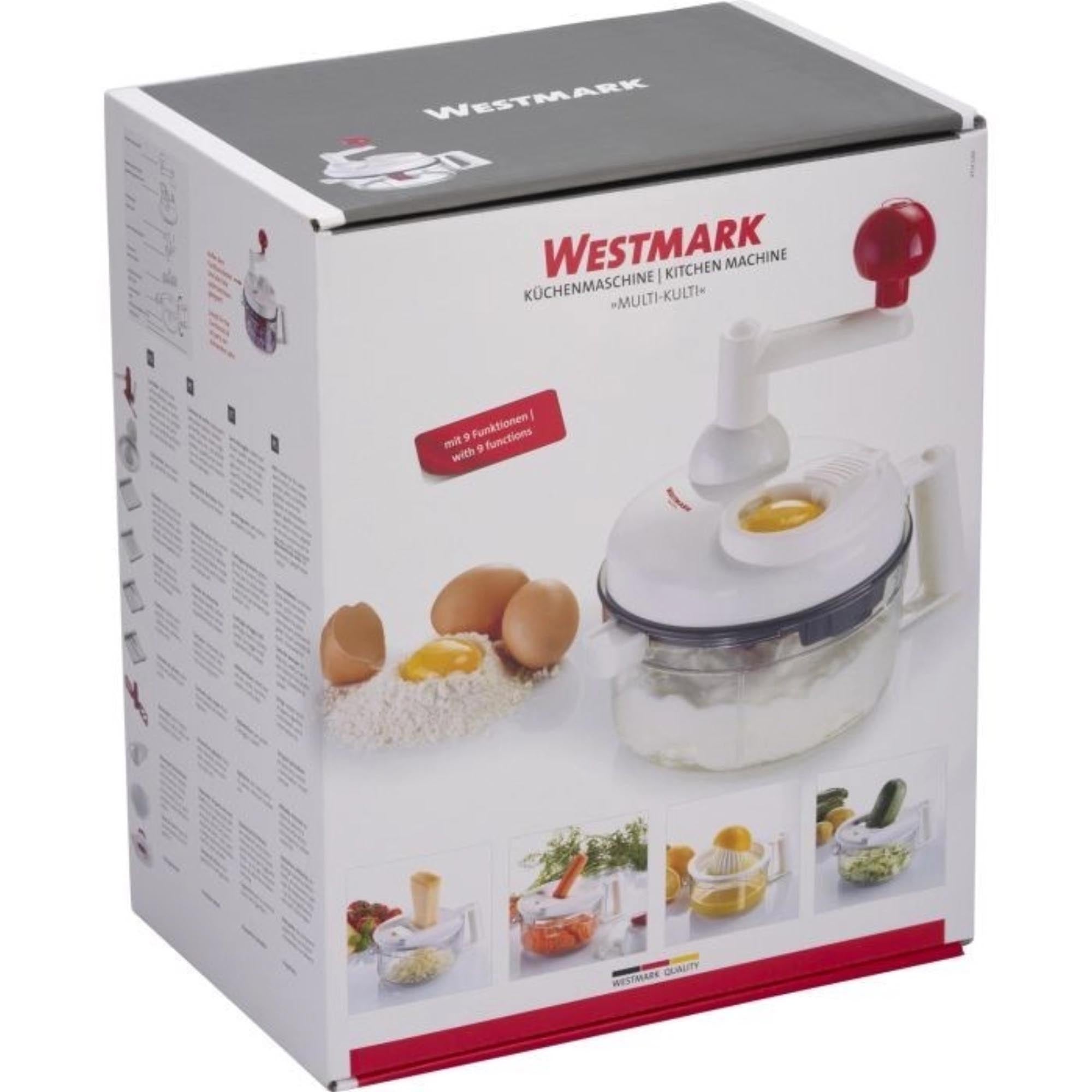 Vielseitige Küchenmaschine Multi-Kulti von Westmark, kompakt und praktisch, Maße: 26.4x16.8x24.4cm, ideal für Ihre Küche.