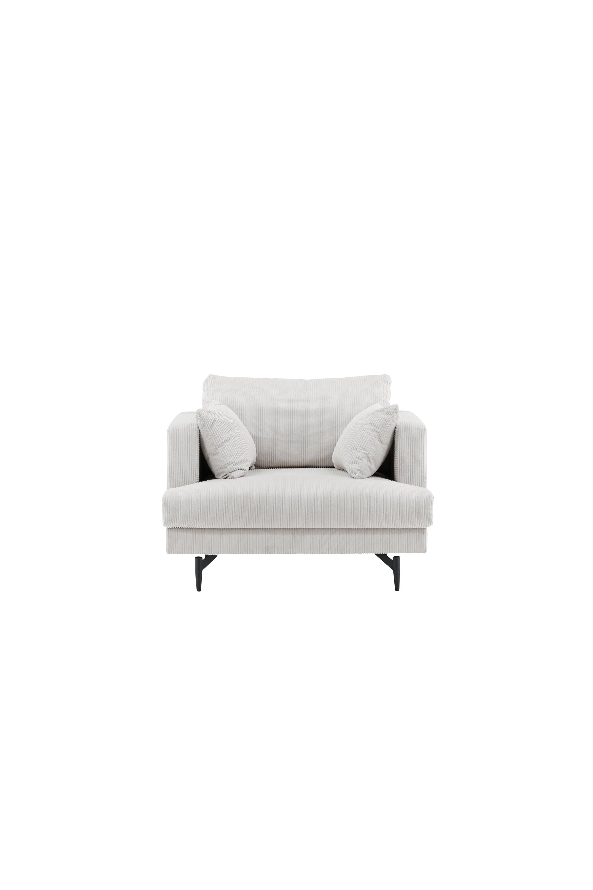 Sofia Sessel in Beige präsentiert im Onlineshop von KAQTU Design AG. Sessel mit Armlehnen ist von Venture Home