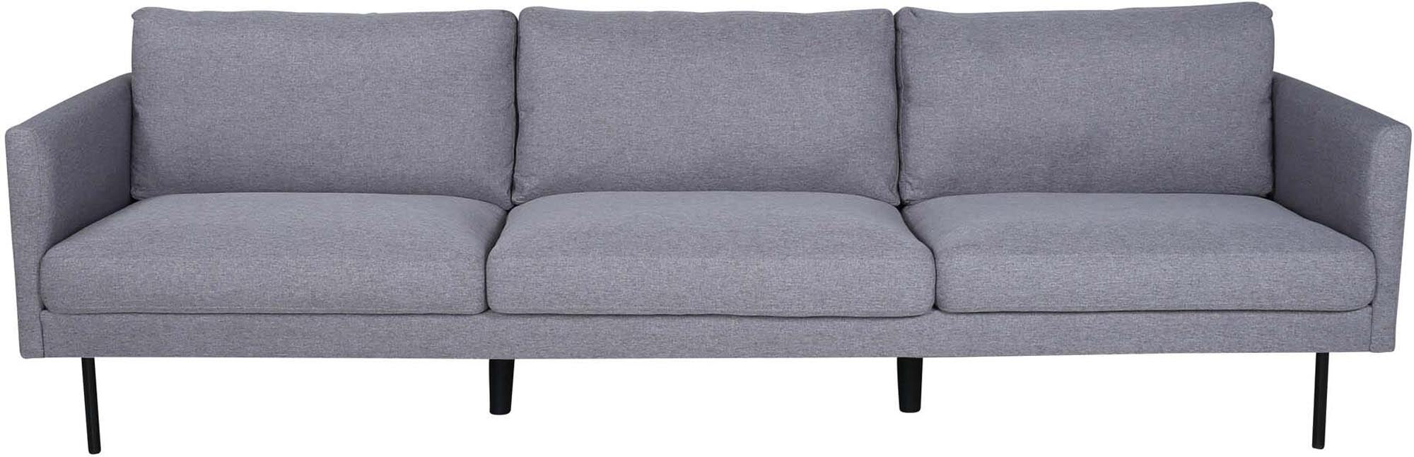 Zoom 3er Sofa in Grau präsentiert im Onlineshop von KAQTU Design AG. 3er Sofa ist von Venture Home
