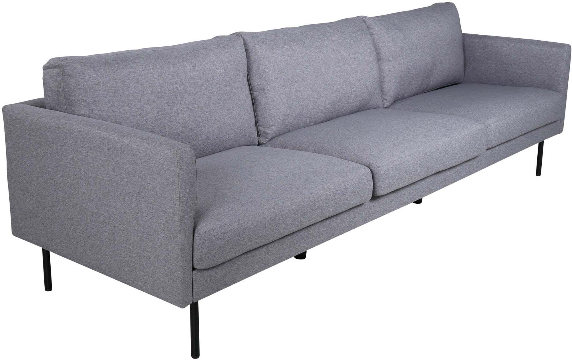 Zoom 3er Sofa in Grau präsentiert im Onlineshop von KAQTU Design AG. 3er Sofa ist von Venture Home