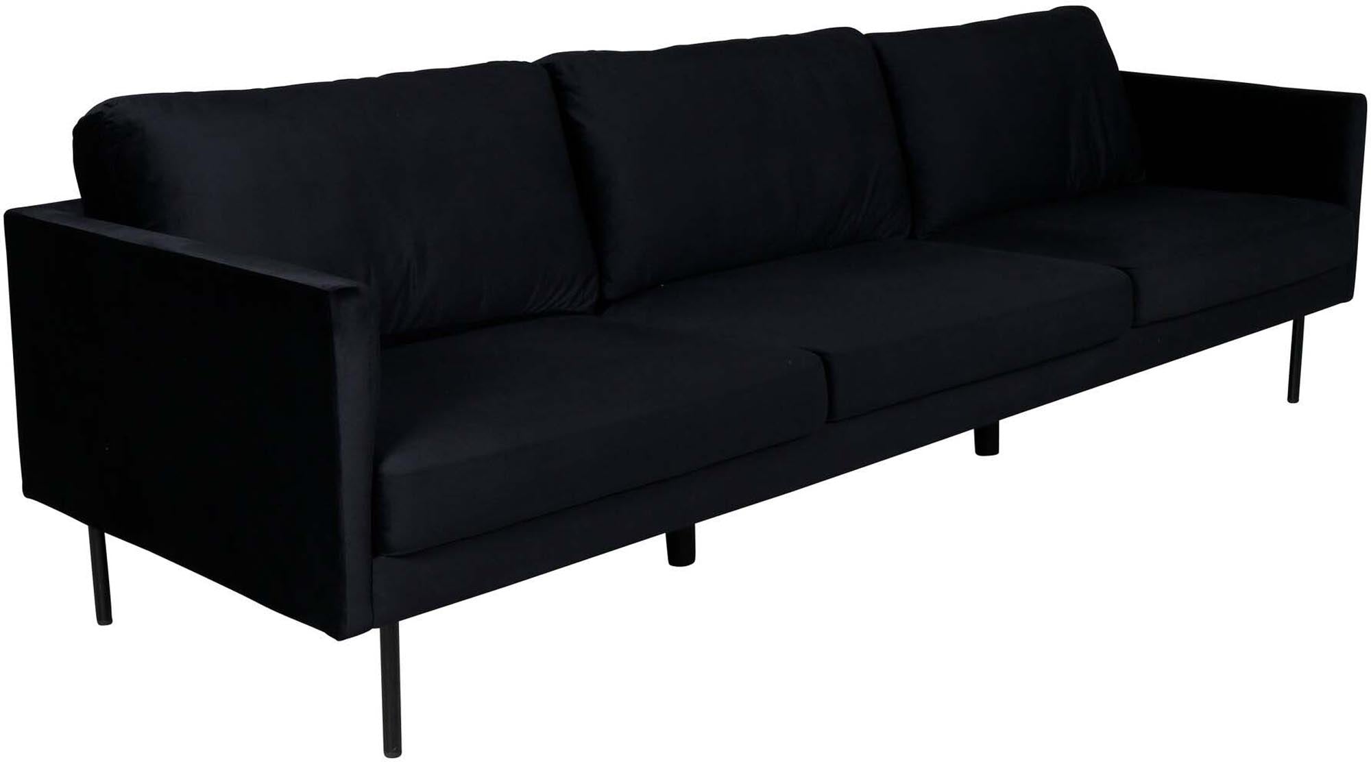 Zoom 3er Sofa in Schwarz präsentiert im Onlineshop von KAQTU Design AG. 3er Sofa ist von Venture Home