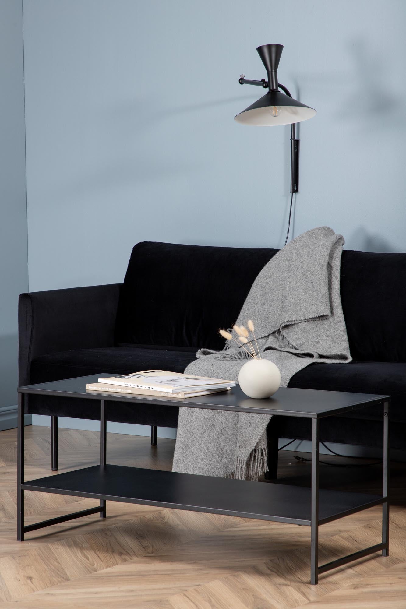 Zoom 3er Sofa in Schwarz präsentiert im Onlineshop von KAQTU Design AG. 3er Sofa ist von Venture Home