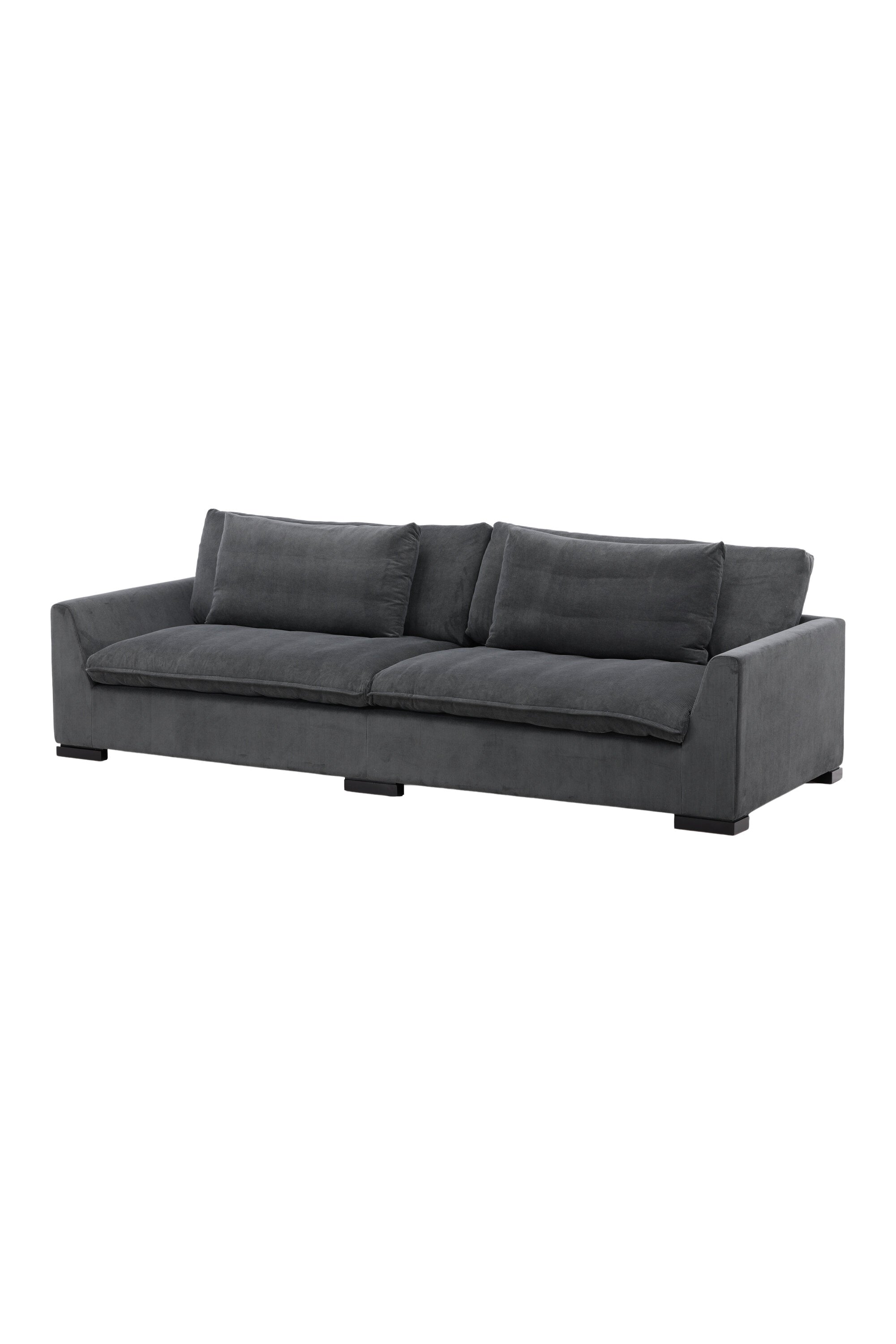 Durham Sofa in Dunkelgrau präsentiert im Onlineshop von KAQTU Design AG. 3er Sofa ist von Venture Home