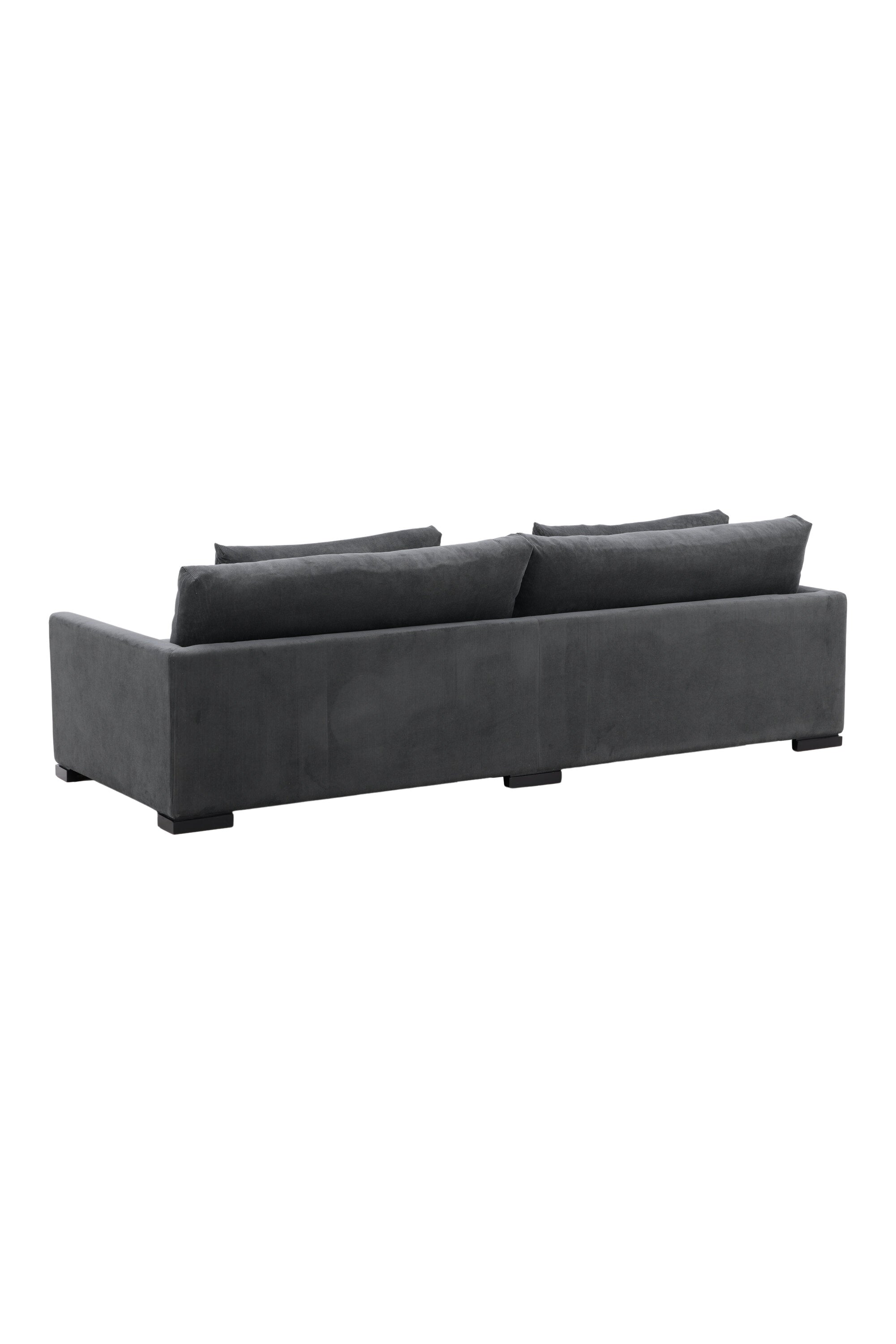 Durham Sofa in Dunkelgrau präsentiert im Onlineshop von KAQTU Design AG. 3er Sofa ist von Venture Home