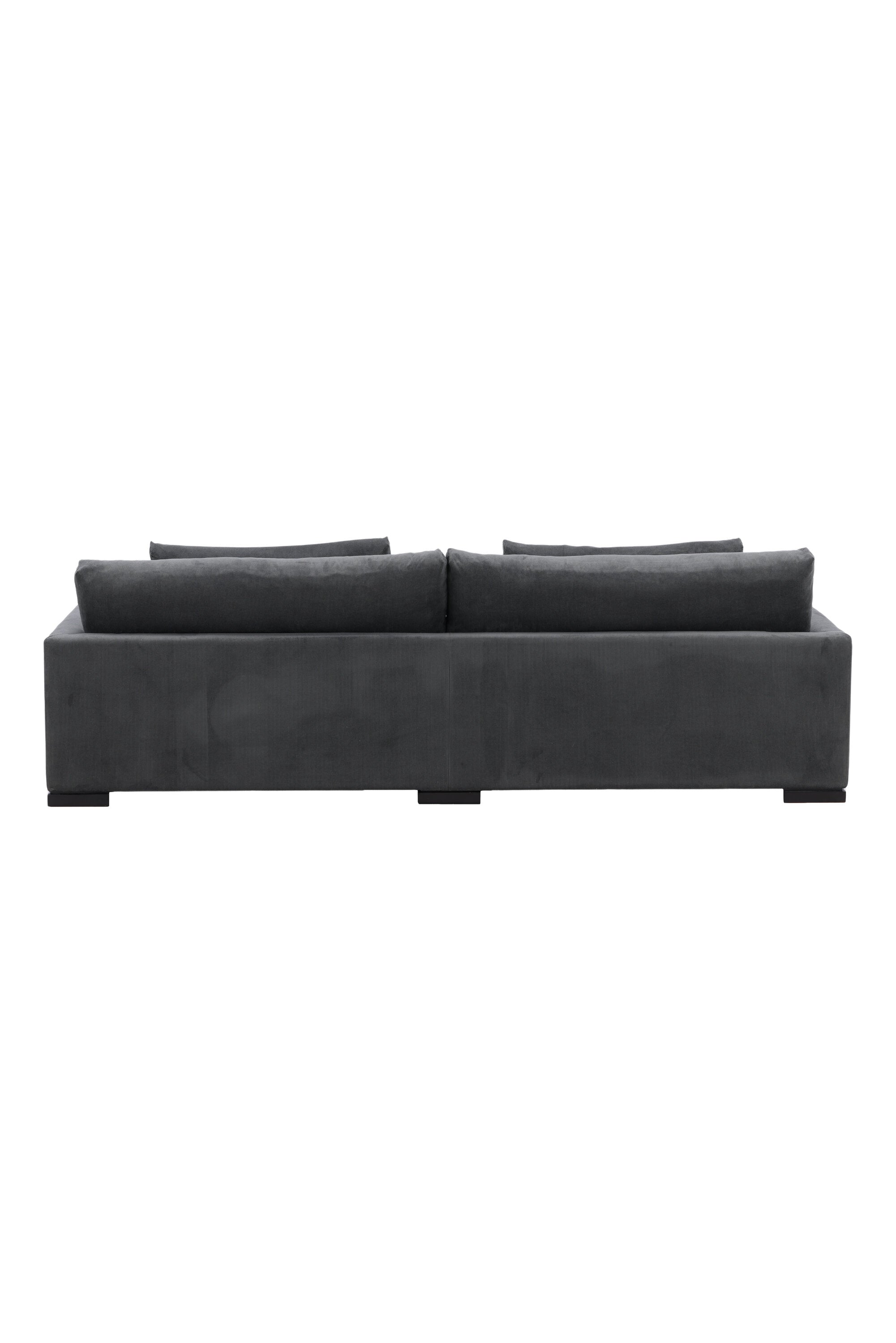 Durham Sofa in Dunkelgrau präsentiert im Onlineshop von KAQTU Design AG. 3er Sofa ist von Venture Home