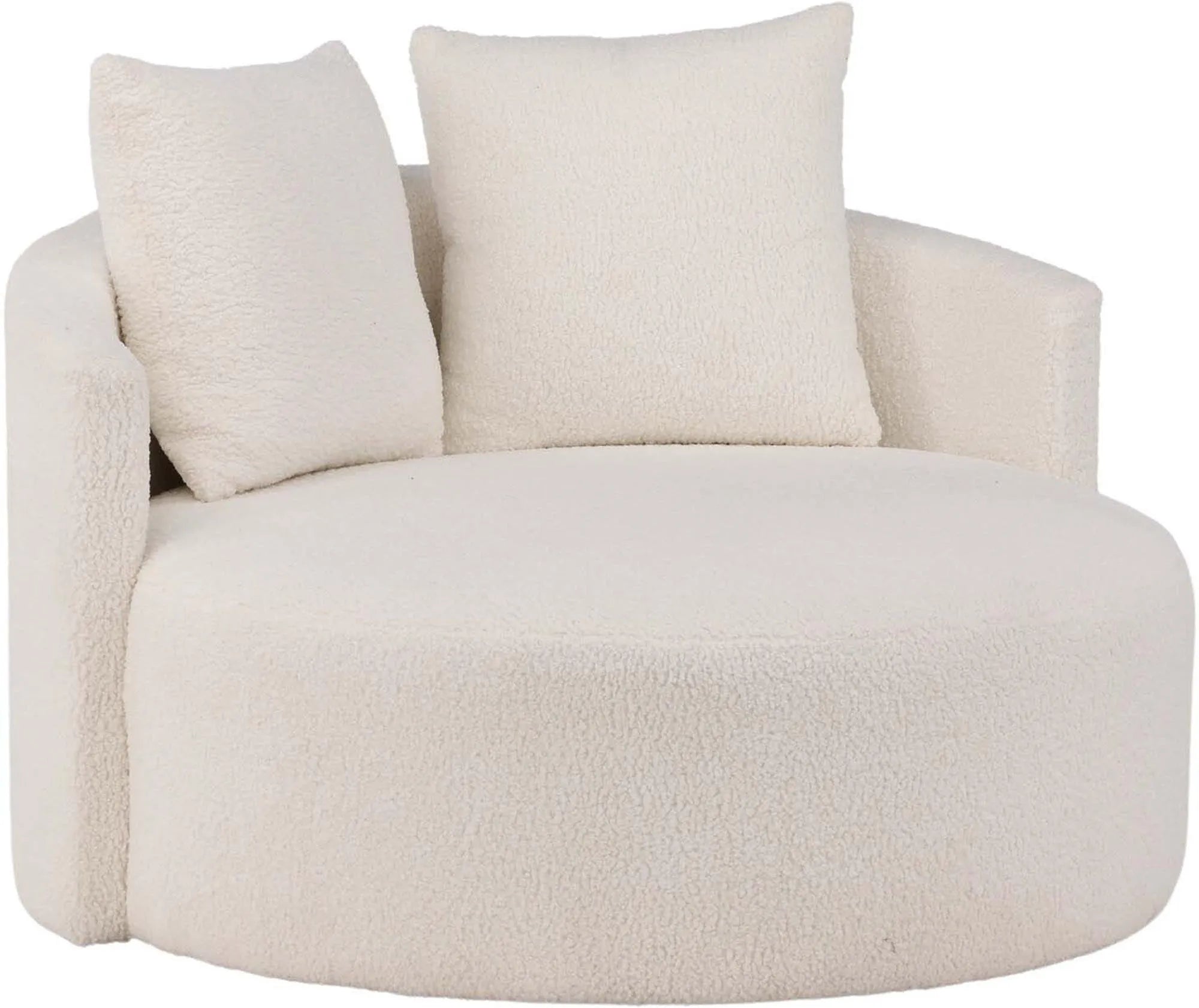 Komfortables Kelso 2-Sitzer Sofa in edlem Creme von Venture Home.