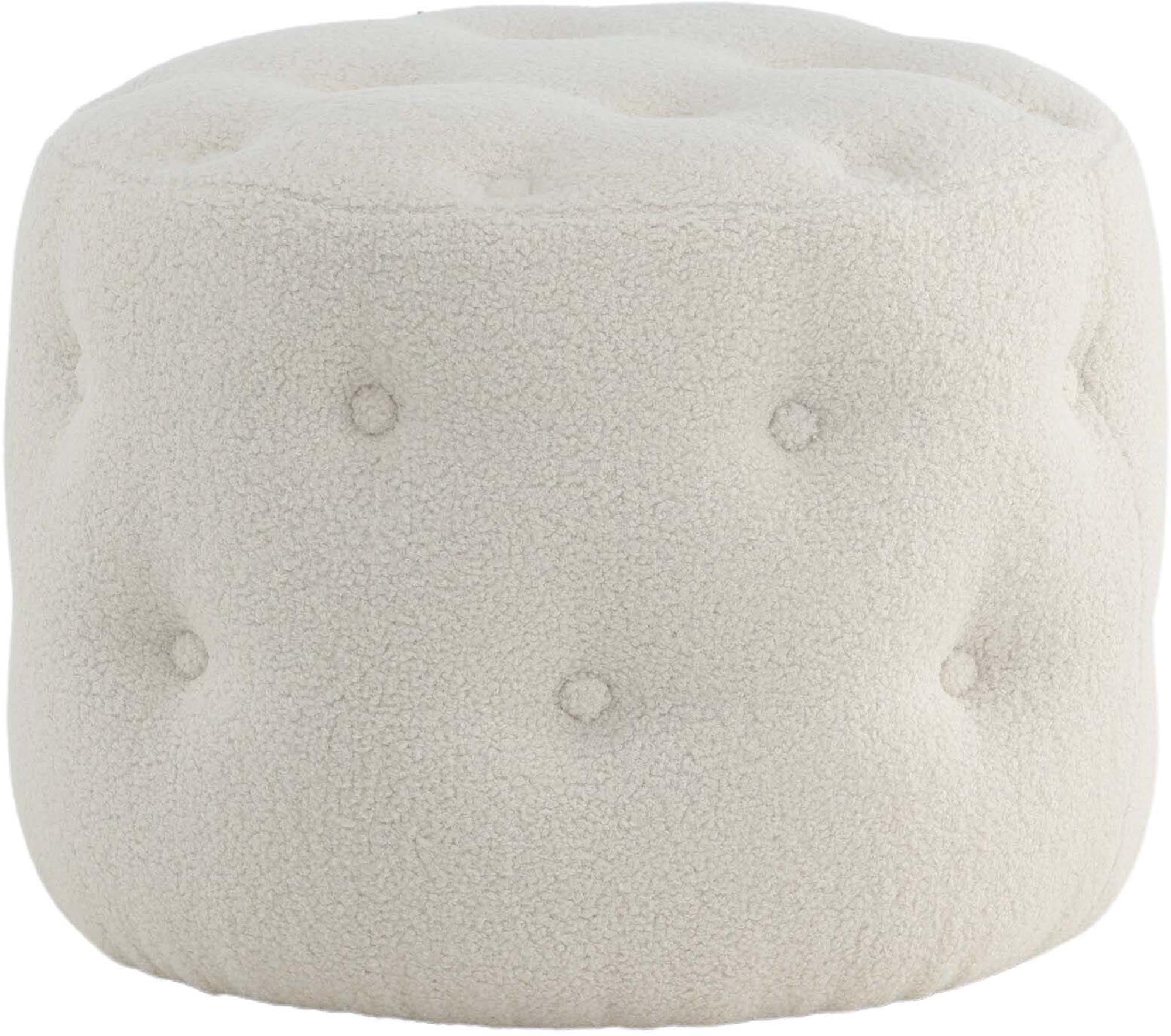 Benjamin Ottoman / Pouf in Weiss präsentiert im Onlineshop von KAQTU Design AG. Pouf ist von Venture Home