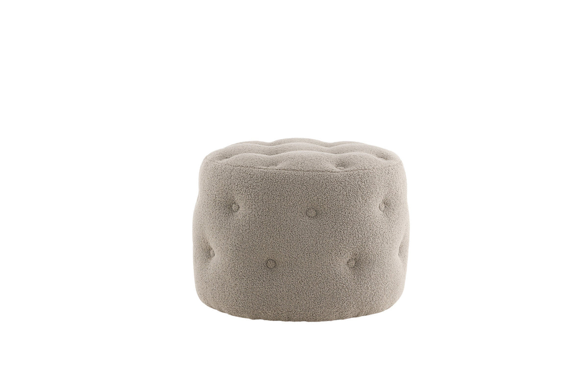 Benjamin Ottoman / Pouf in Greige präsentiert im Onlineshop von KAQTU Design AG. Pouf ist von Venture Home